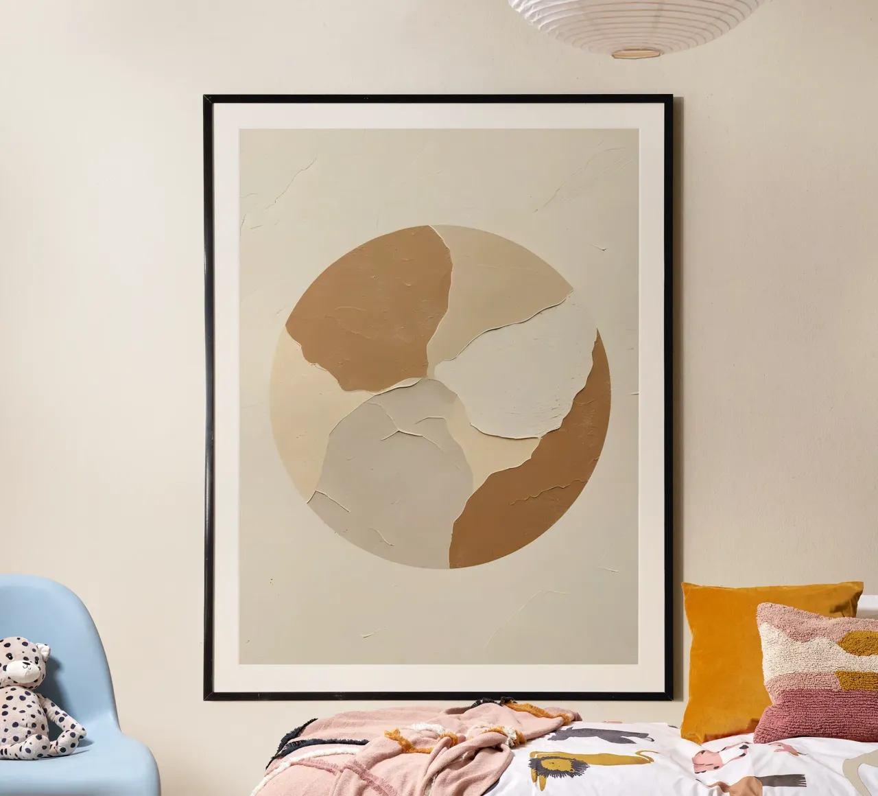 Imperfezione wabi-sabi poster con telaio in plastica da The Green Room