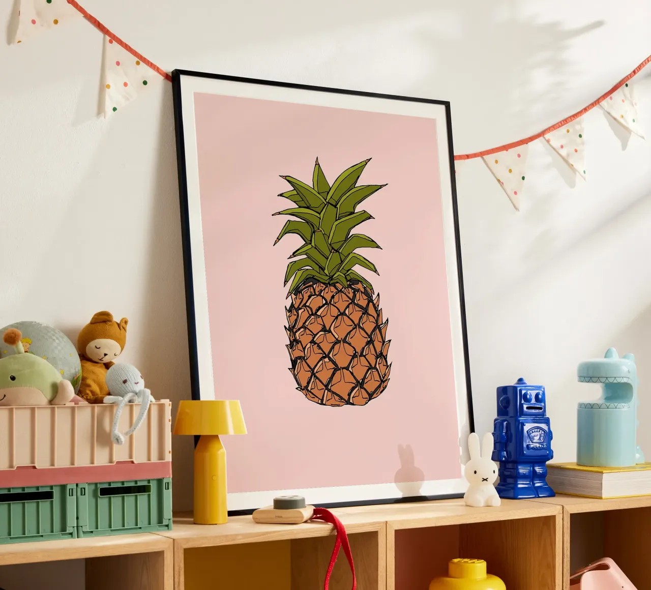 Illustrazione di ananas poster da Amanda Studio