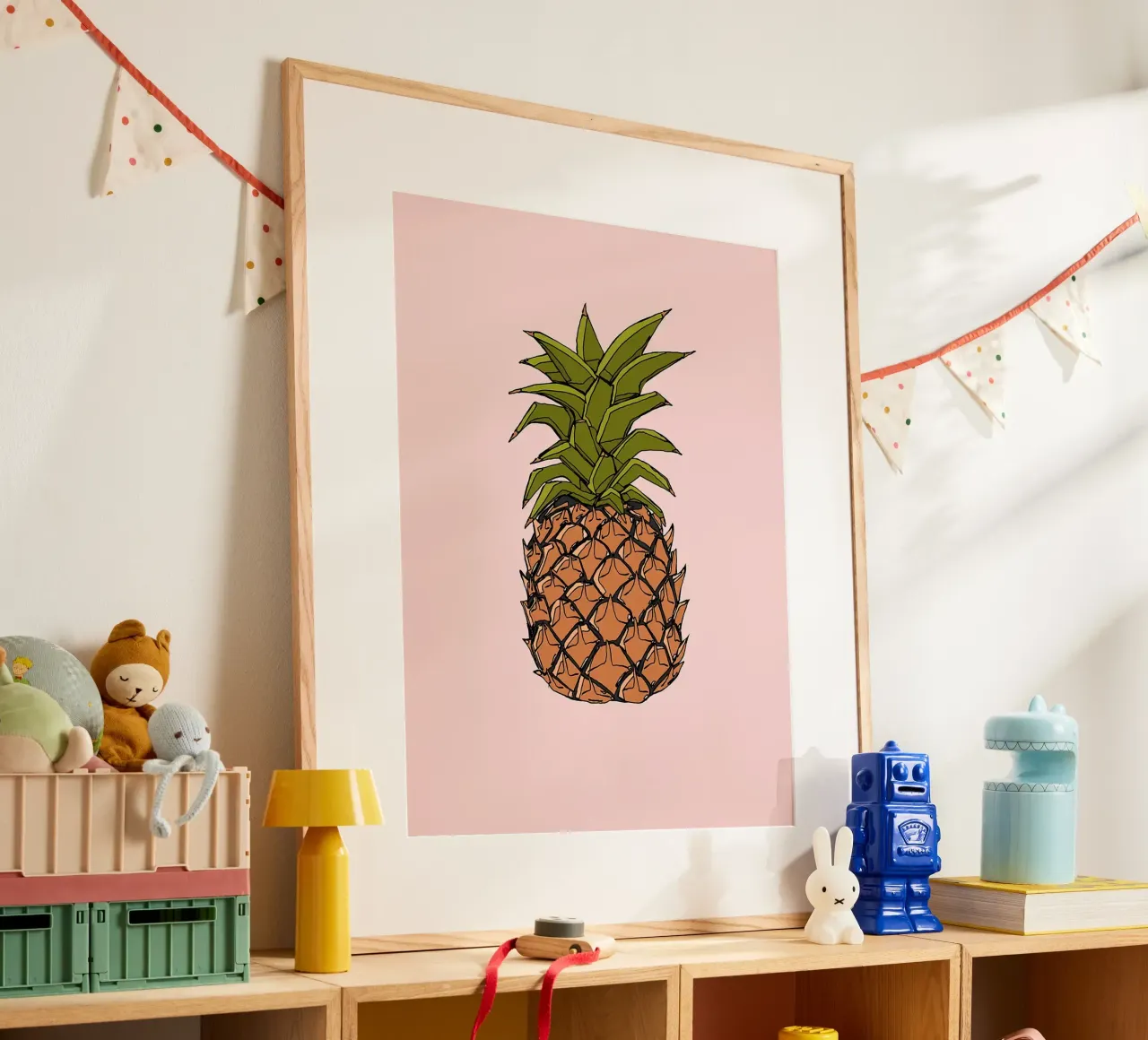 Illustrazione di ananas poster da Amanda Studio