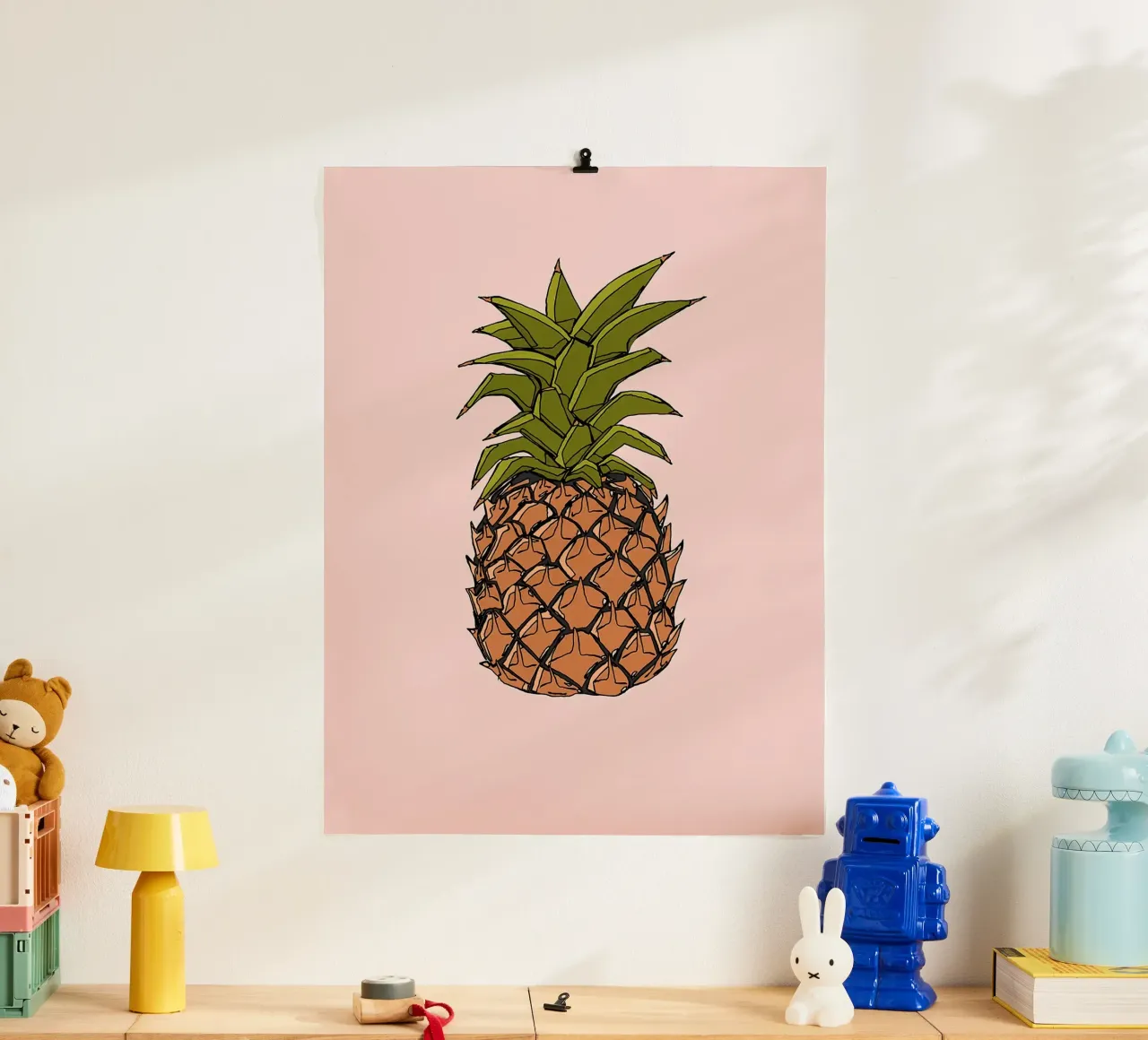 Illustrazione di ananas poster da Amanda Studio