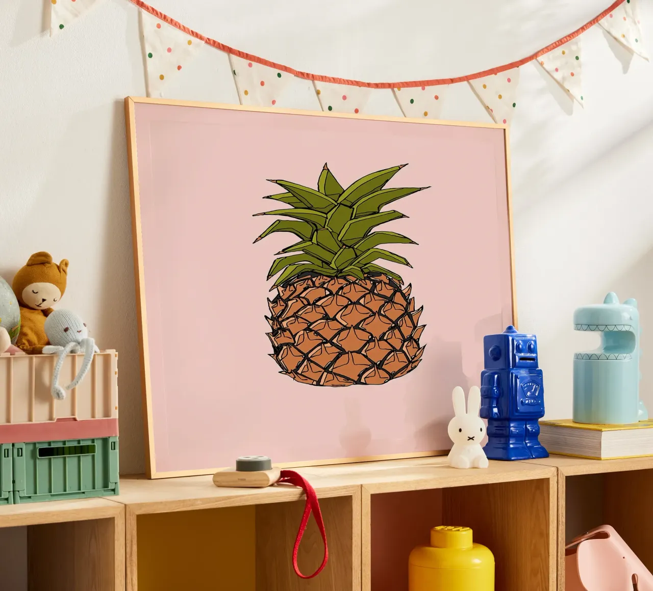 Illustrazione di ananas poster da Amanda Studio