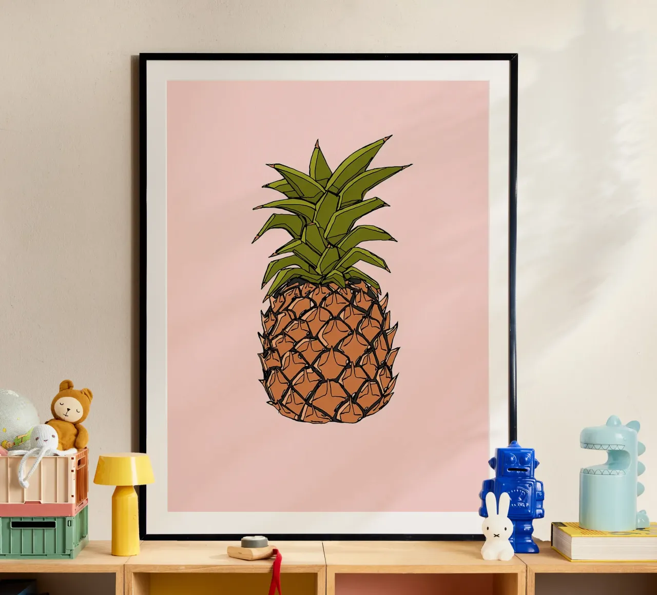 Illustrazione di ananas poster da Amanda Studio