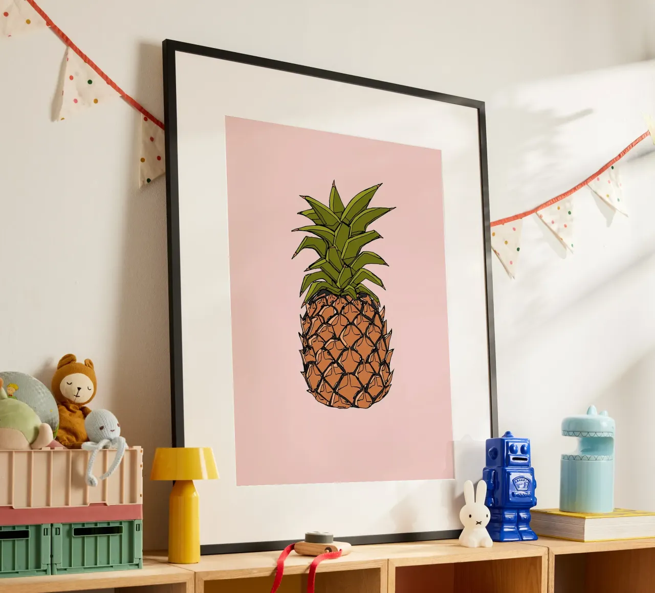 Illustrazione di ananas poster da Amanda Studio