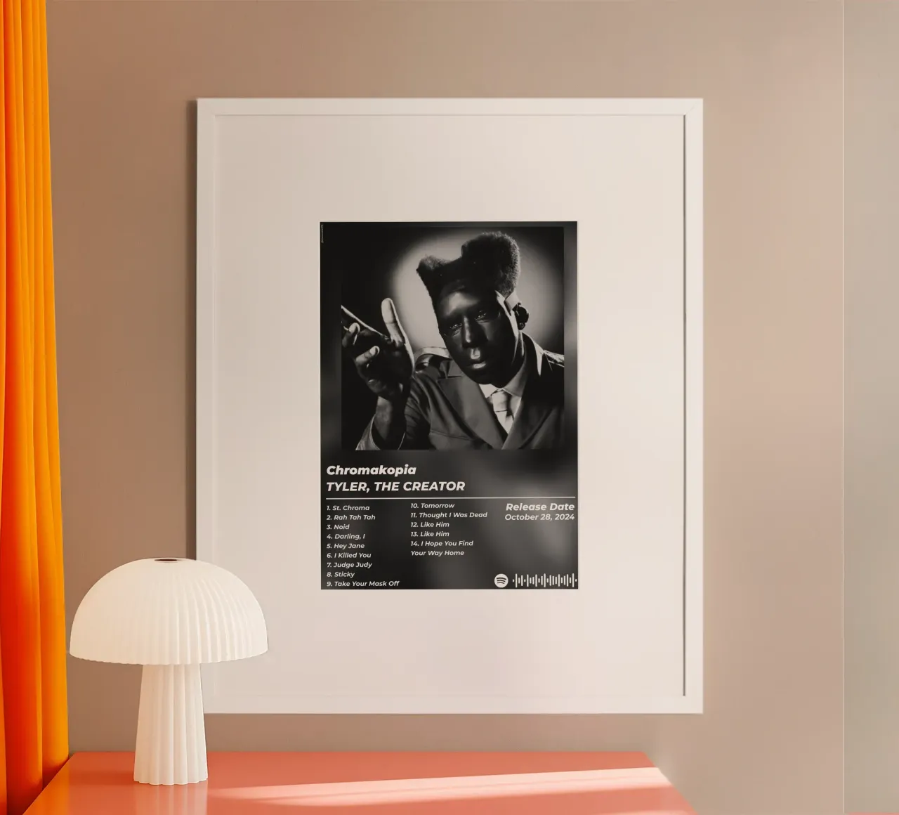 Poster Chromakopia - Tyler, The Creator poster con telaio in legno da alexandrealbumreview