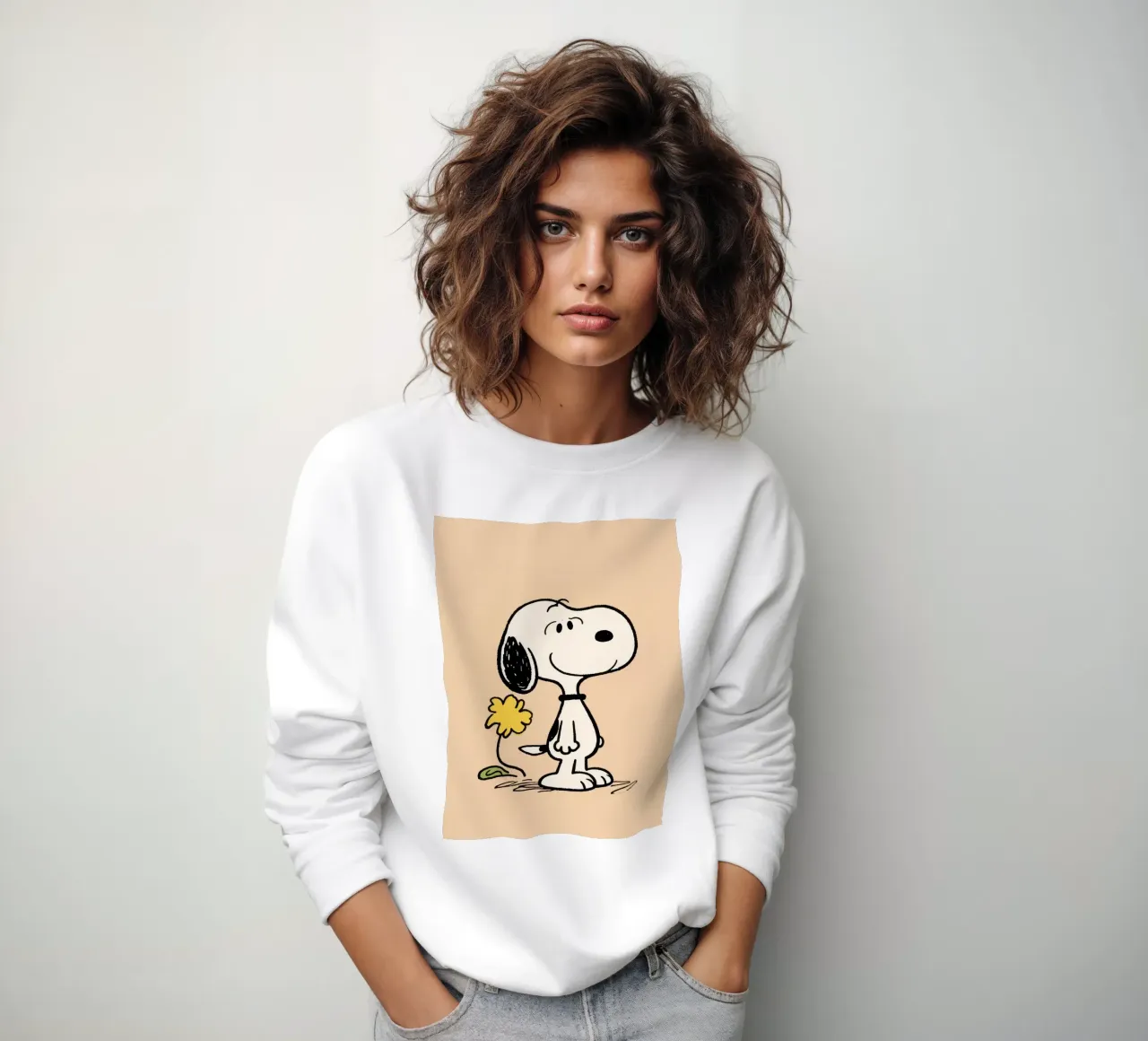 Funny Snoopy felpa da knowledge