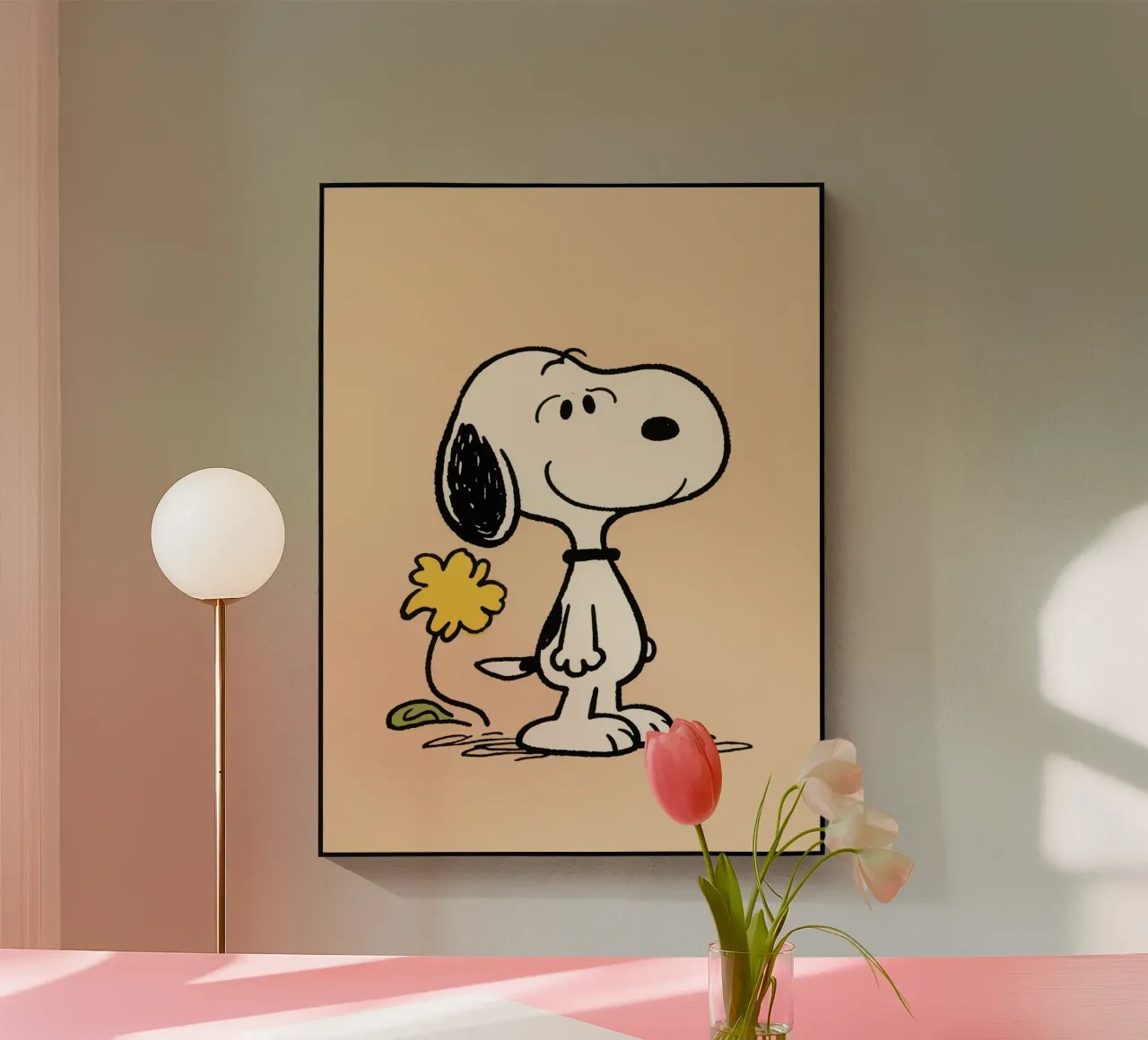 Funny Snoopy plexiglass da knowledge