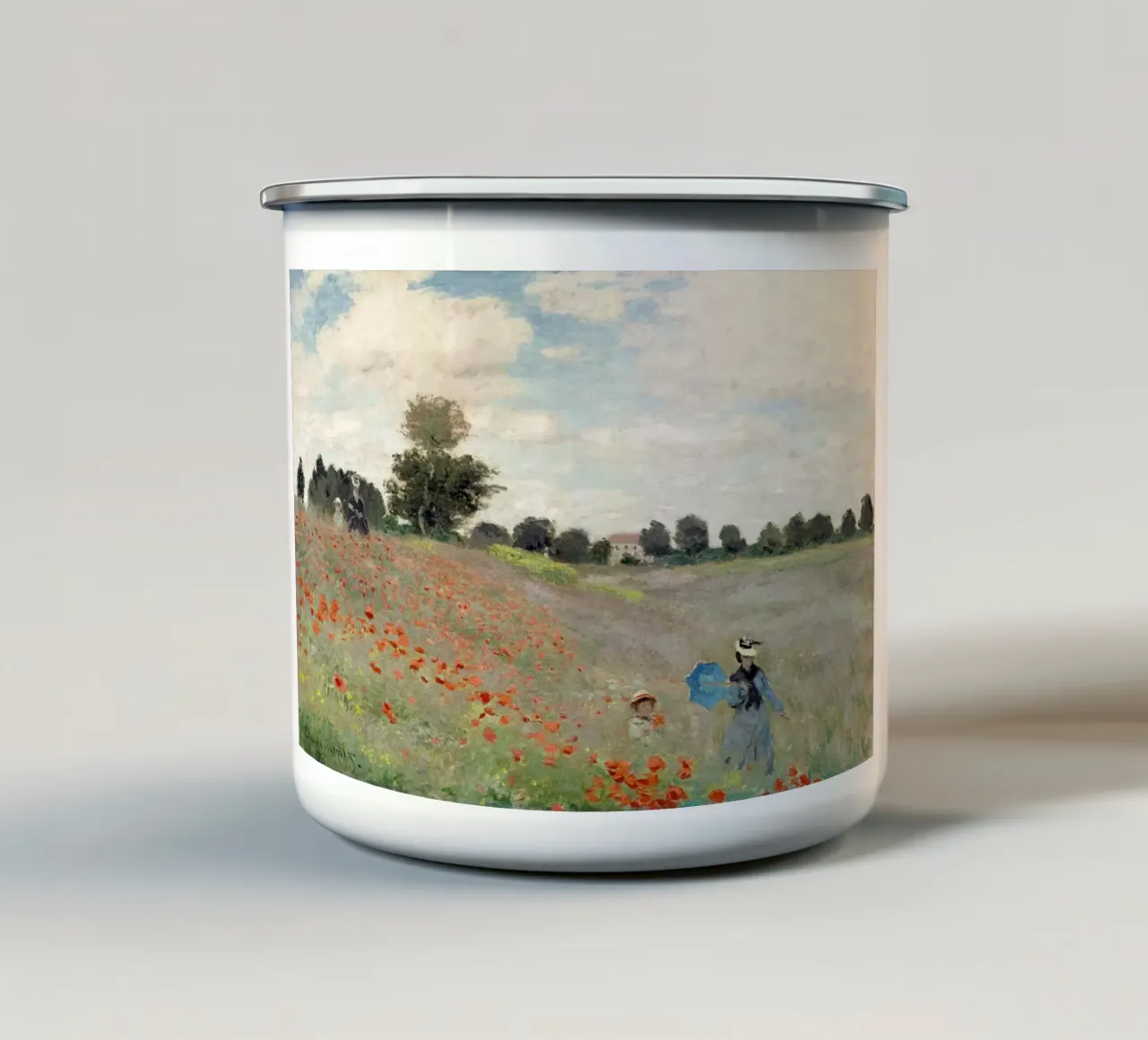 Poppy Field 1881 - Claude Monet tazza in smalto da apoloprints