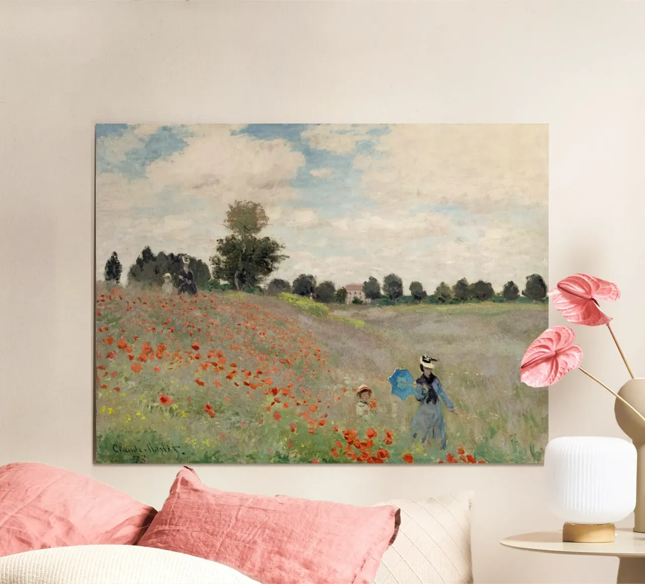 Poppy Field 1881 - Claude Monet poster da apoloprints