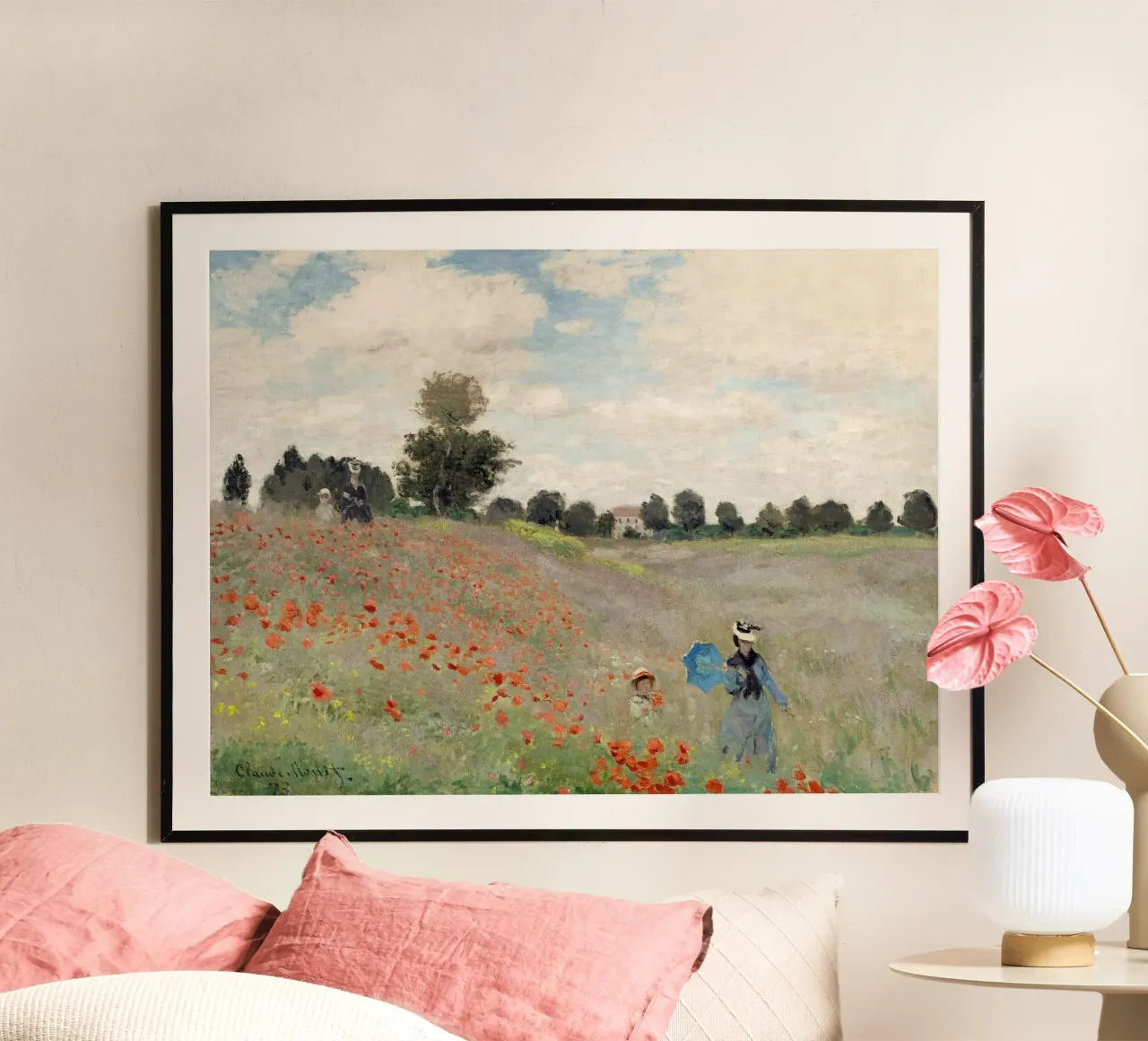 Poppy Field 1881 - Claude Monet poster da apoloprints
