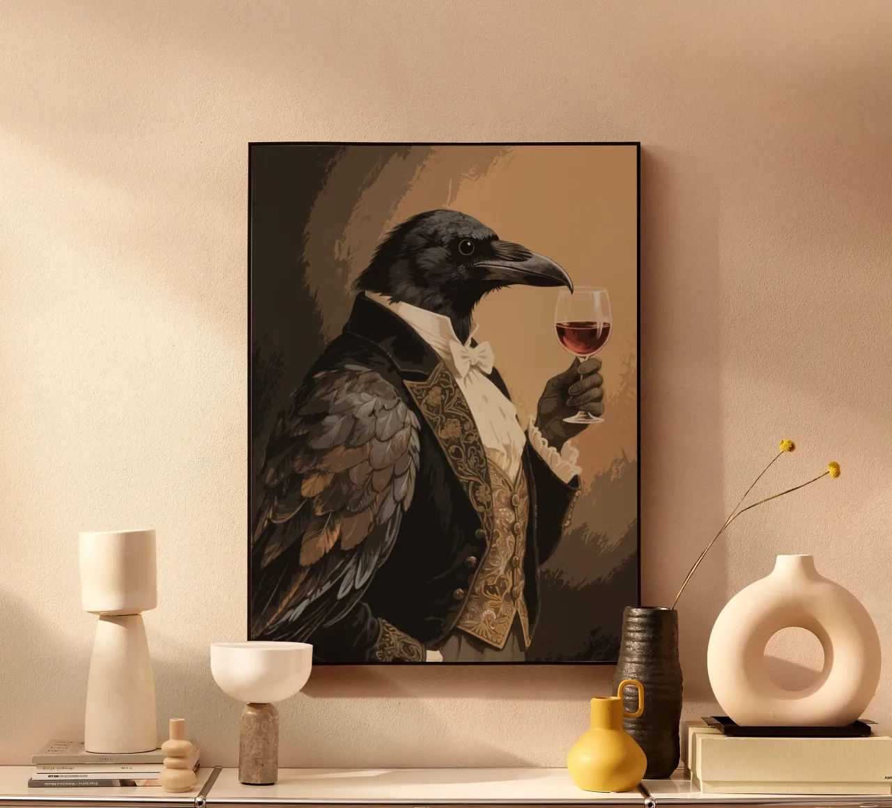 wine crow plexiglass da knowledge