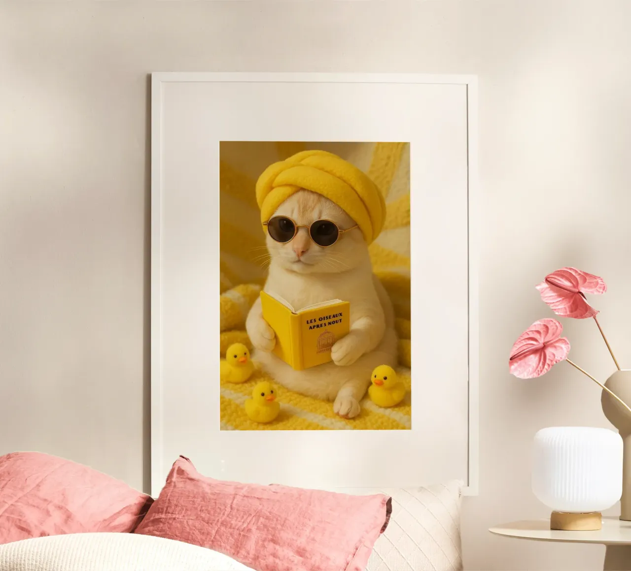 car with yellow tone poster da firmana