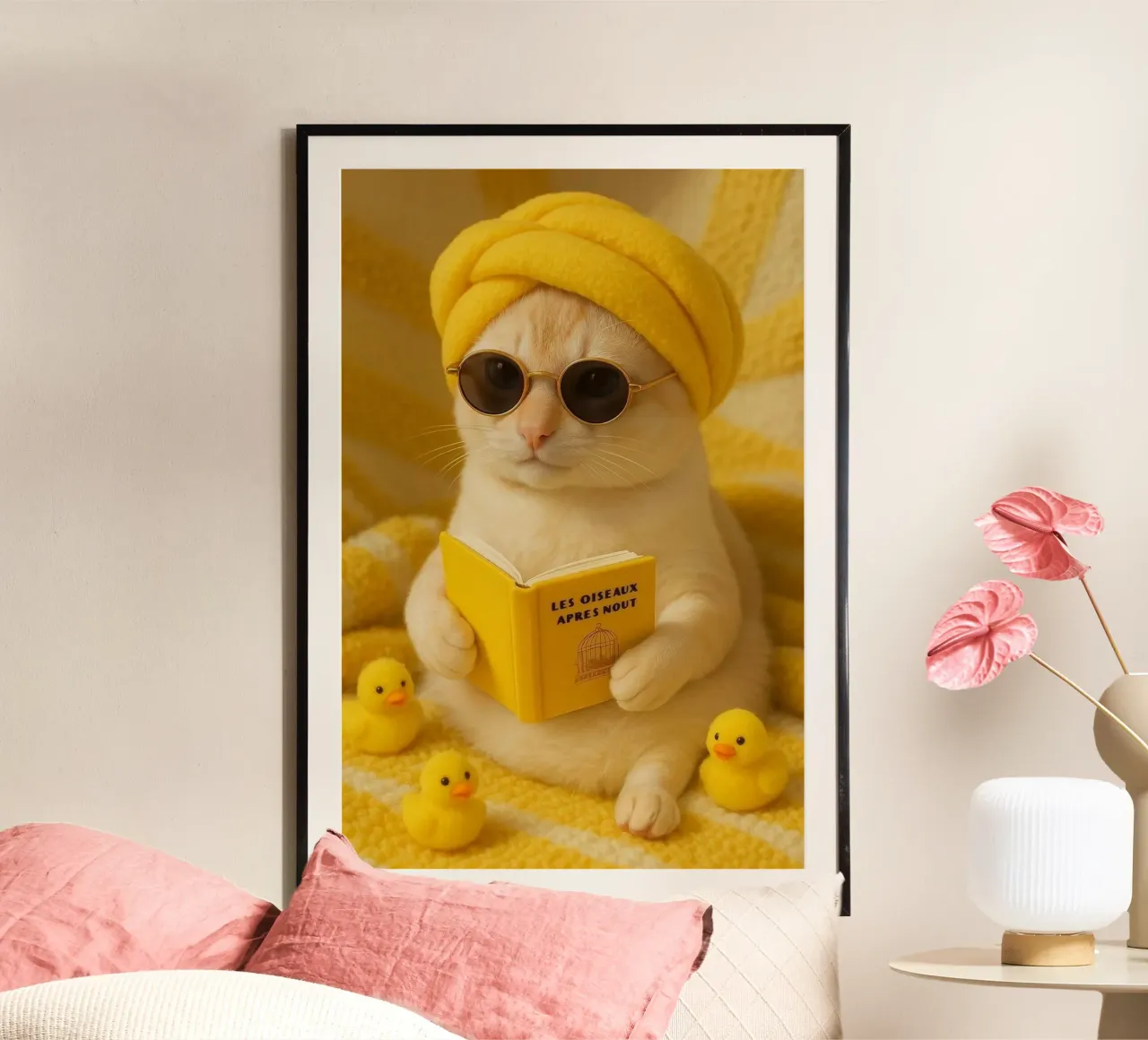 car with yellow tone poster da firmana