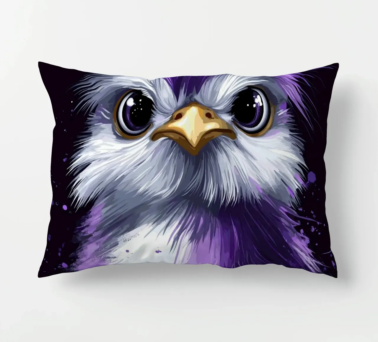 Gallina di seta in viola cuscino da pixelbull - medieval art and more