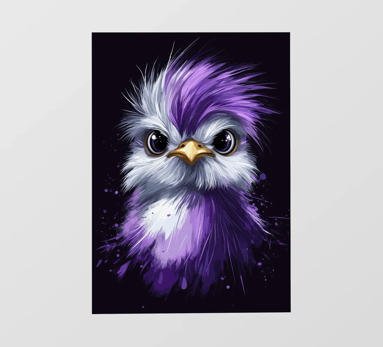 Gallina di seta in viola telo in pvc da pixelbull - medieval art and more