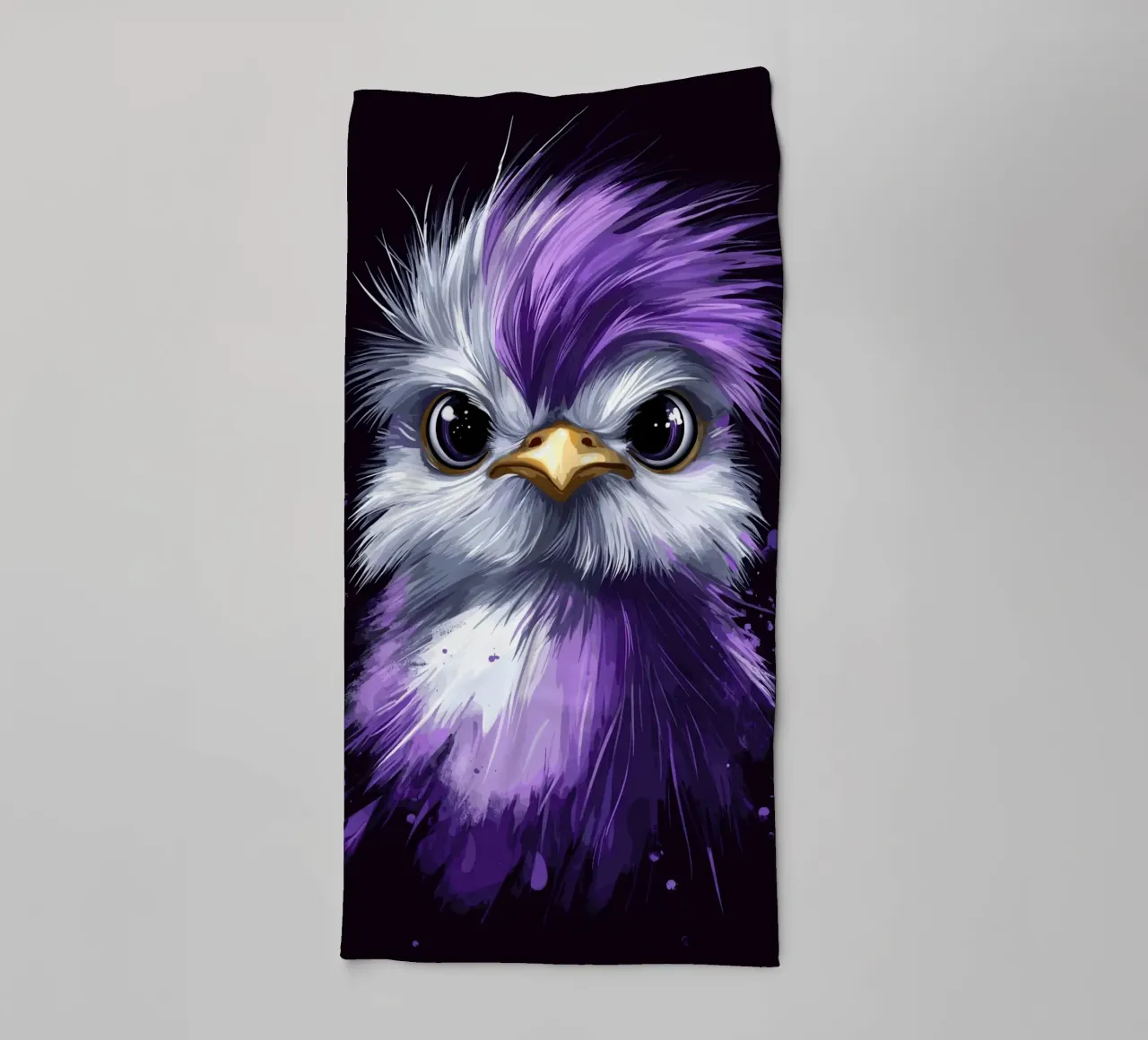 Gallina di seta in viola asciugamano da bagno da pixelbull - medieval art and more