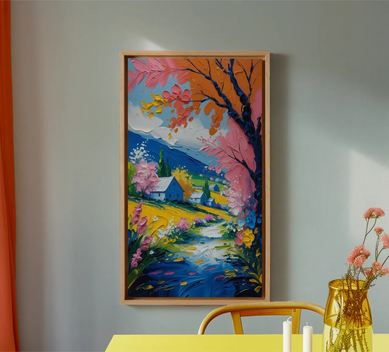 epic nature tree canvas with Floater frame by sunity
