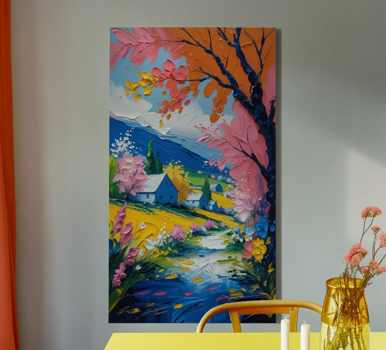 epic nature tree canvas with Floater frame by sunity