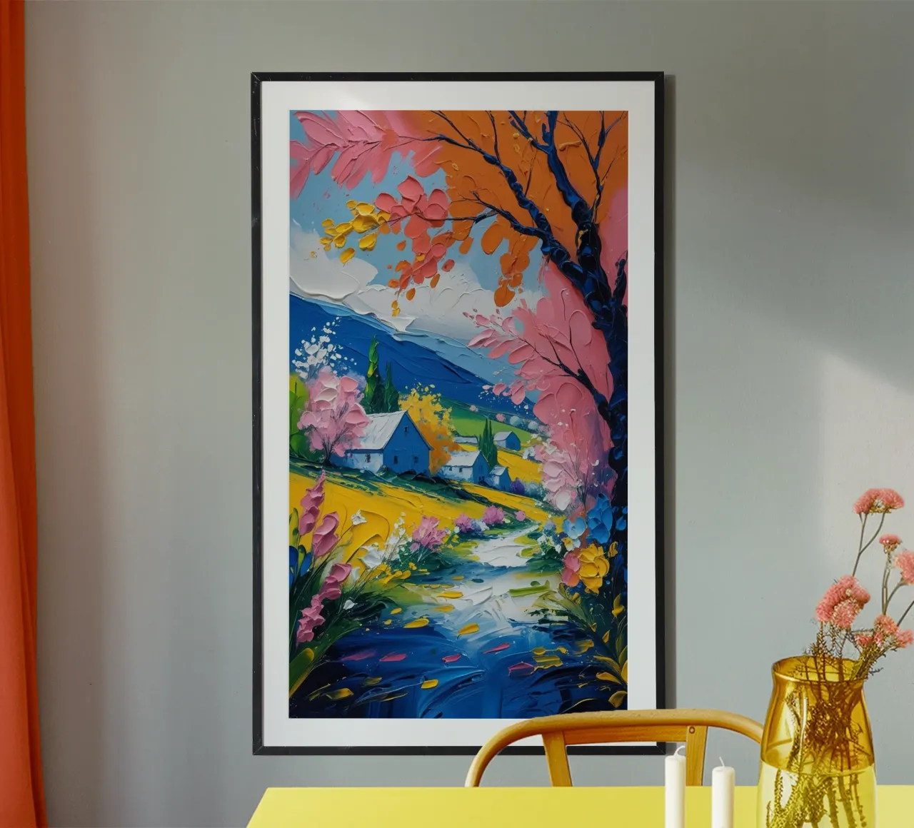 epic nature tree poster con telaio in alluminio da sunity