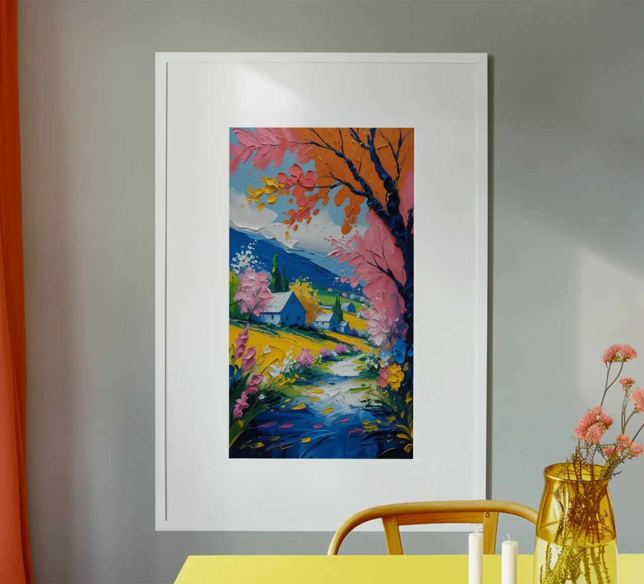 epic nature tree poster con telaio in alluminio da sunity