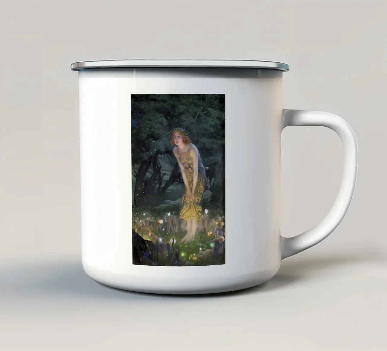 Midsummer Eve 1908 tazza in smalto da apoloprints