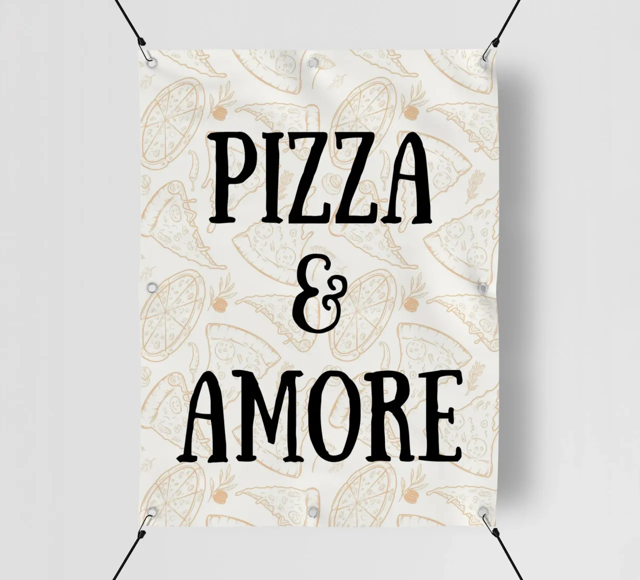 Pizza & Amore telo in pvc da PinkCandyWalls