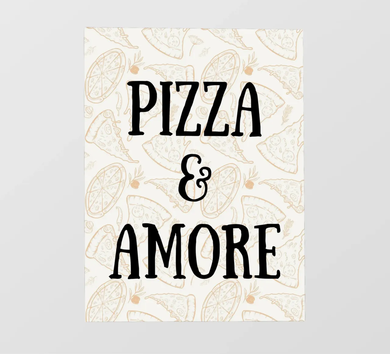 Pizza & Amore telo in pvc da PinkCandyWalls