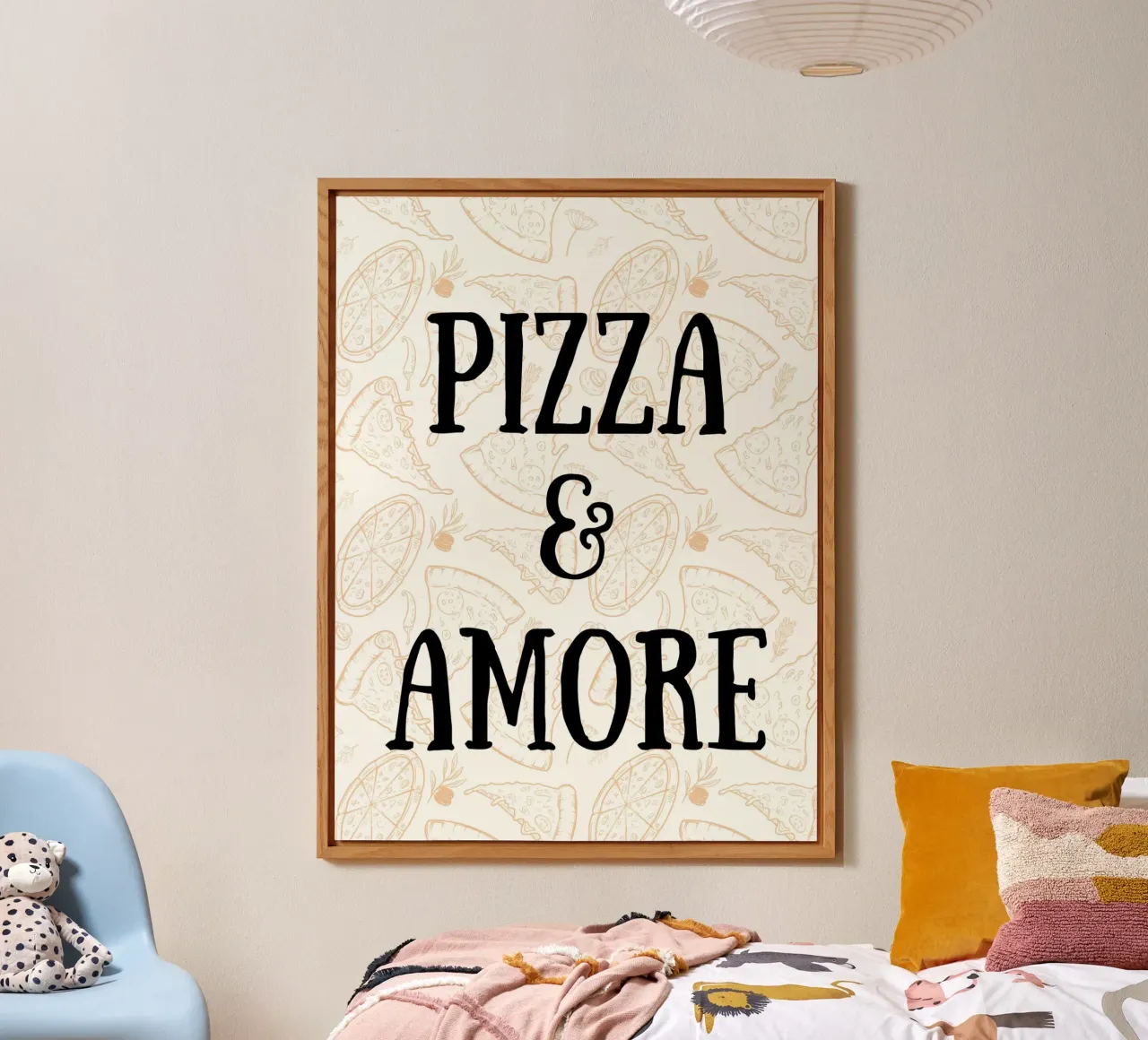 Pizza & Amore alluminio dibond da PinkCandyWalls
