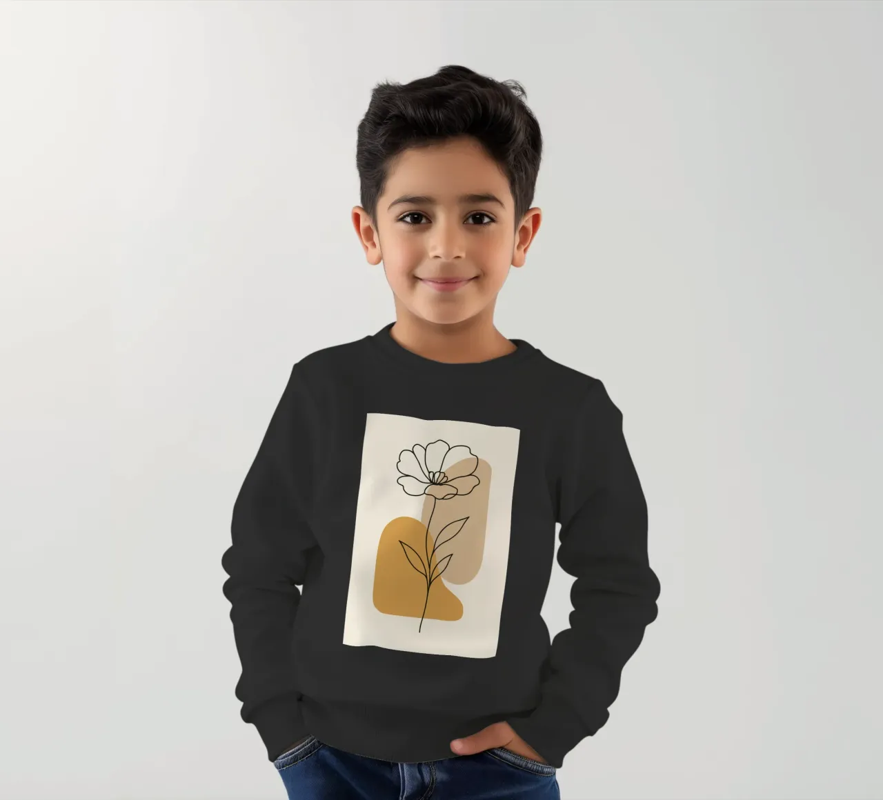 Minimal Line felpa bambino da LisaArtes