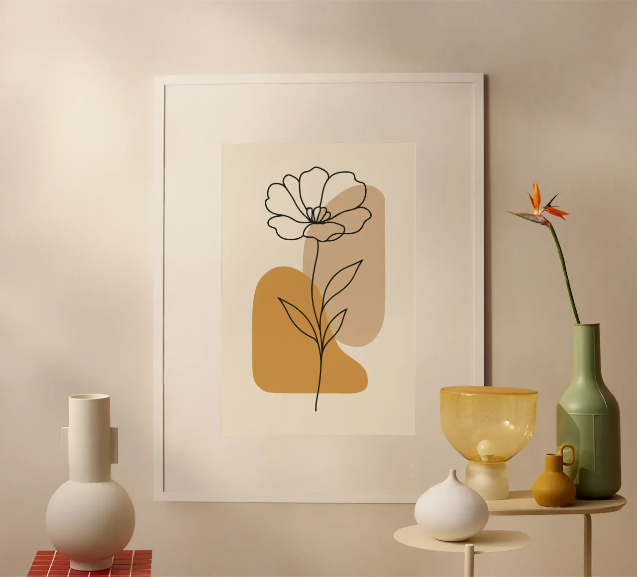 Minimal Line poster con telaio in plastica da LisaArtes