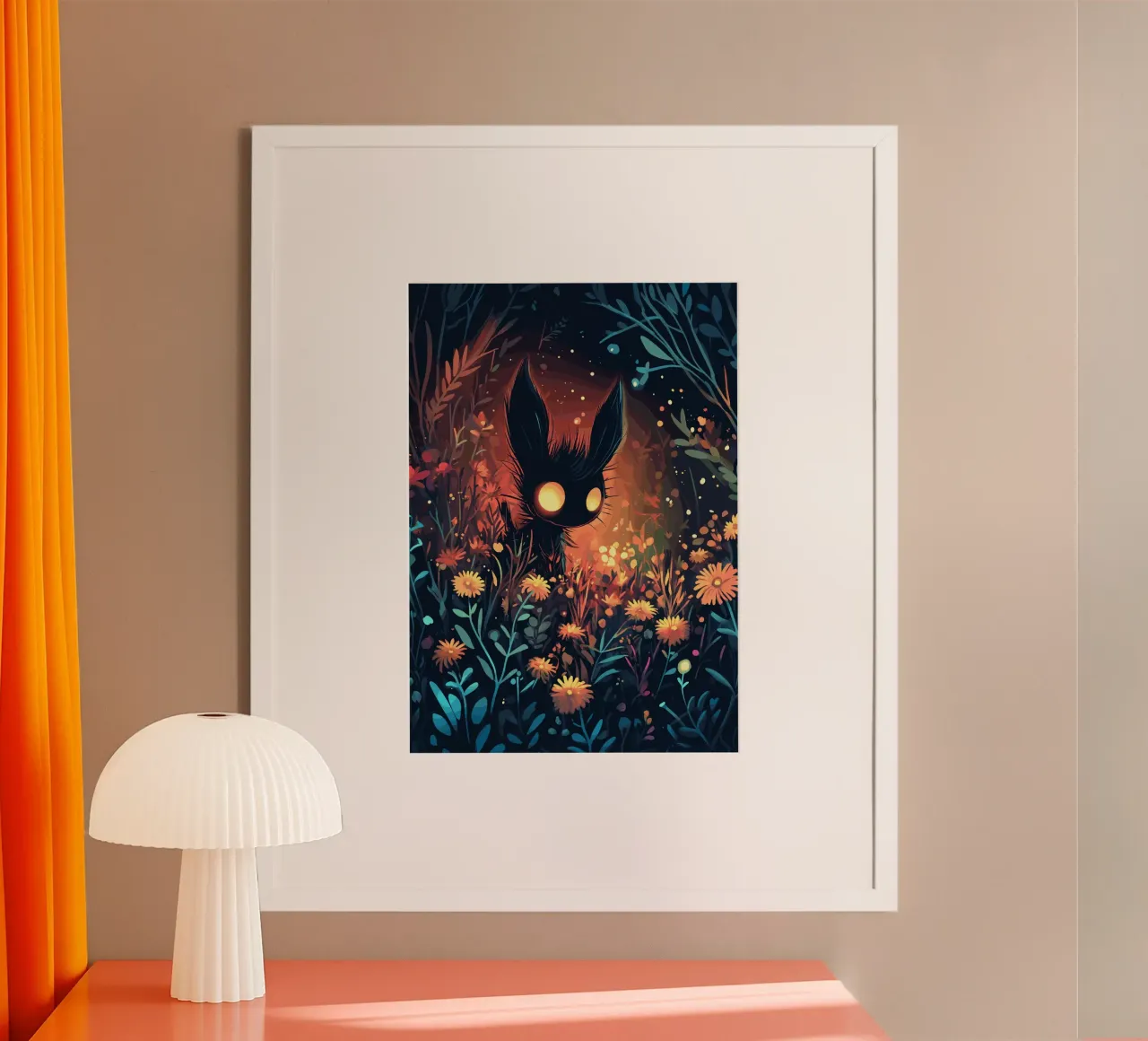 Luminous creatures in the magical flower forest poster by pixelbull - medieval art and more