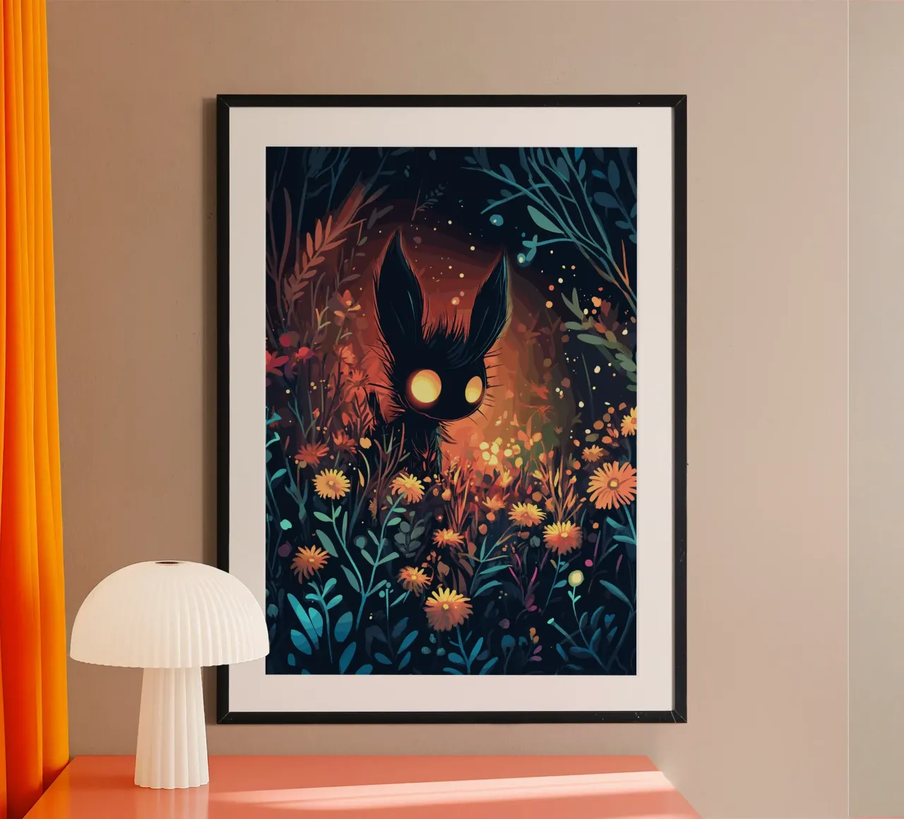 Luminous creatures in the magical flower forest poster by pixelbull - medieval art and more