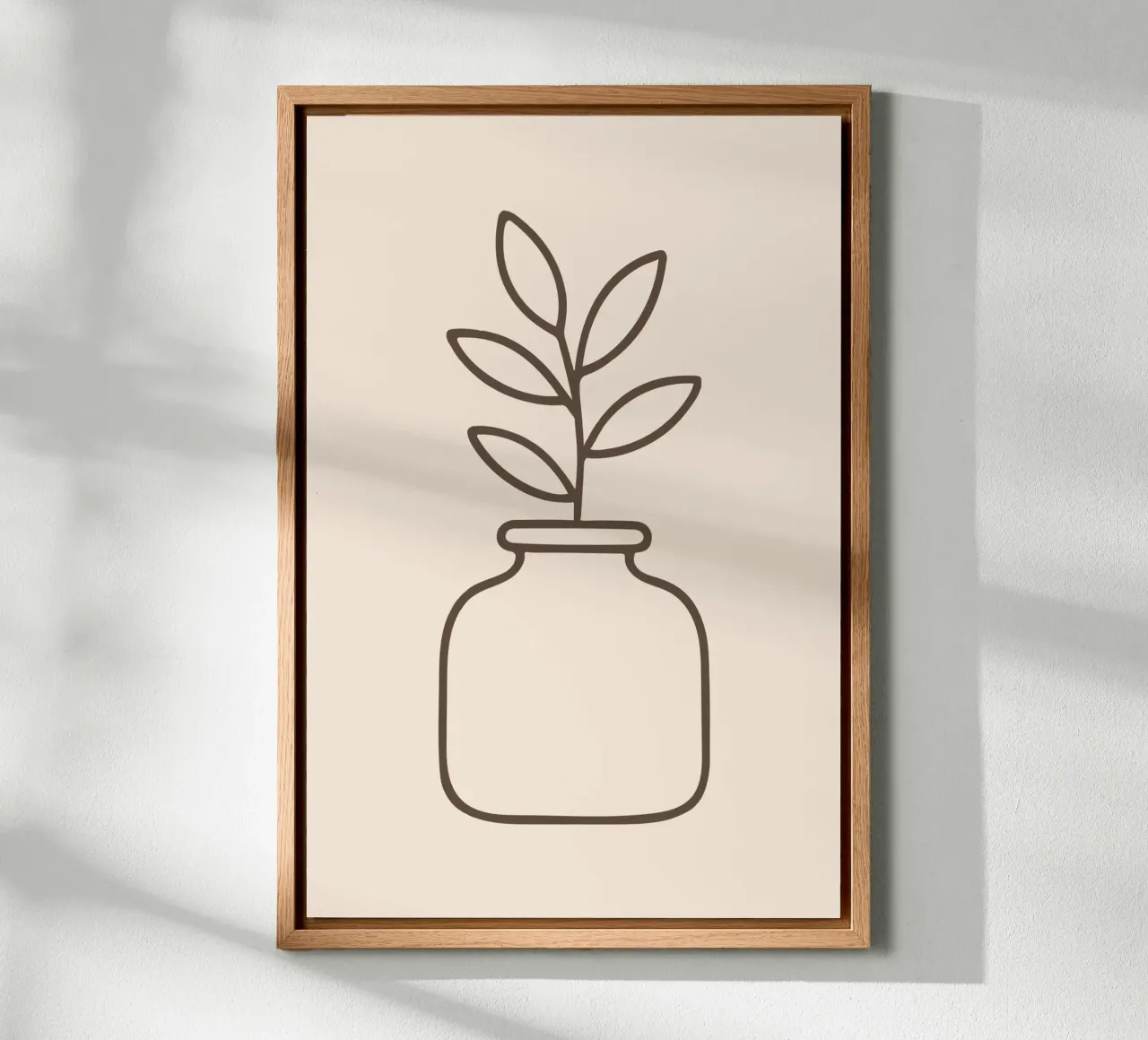 Botanical Jar canvas met Baklijst van LisaArtes
