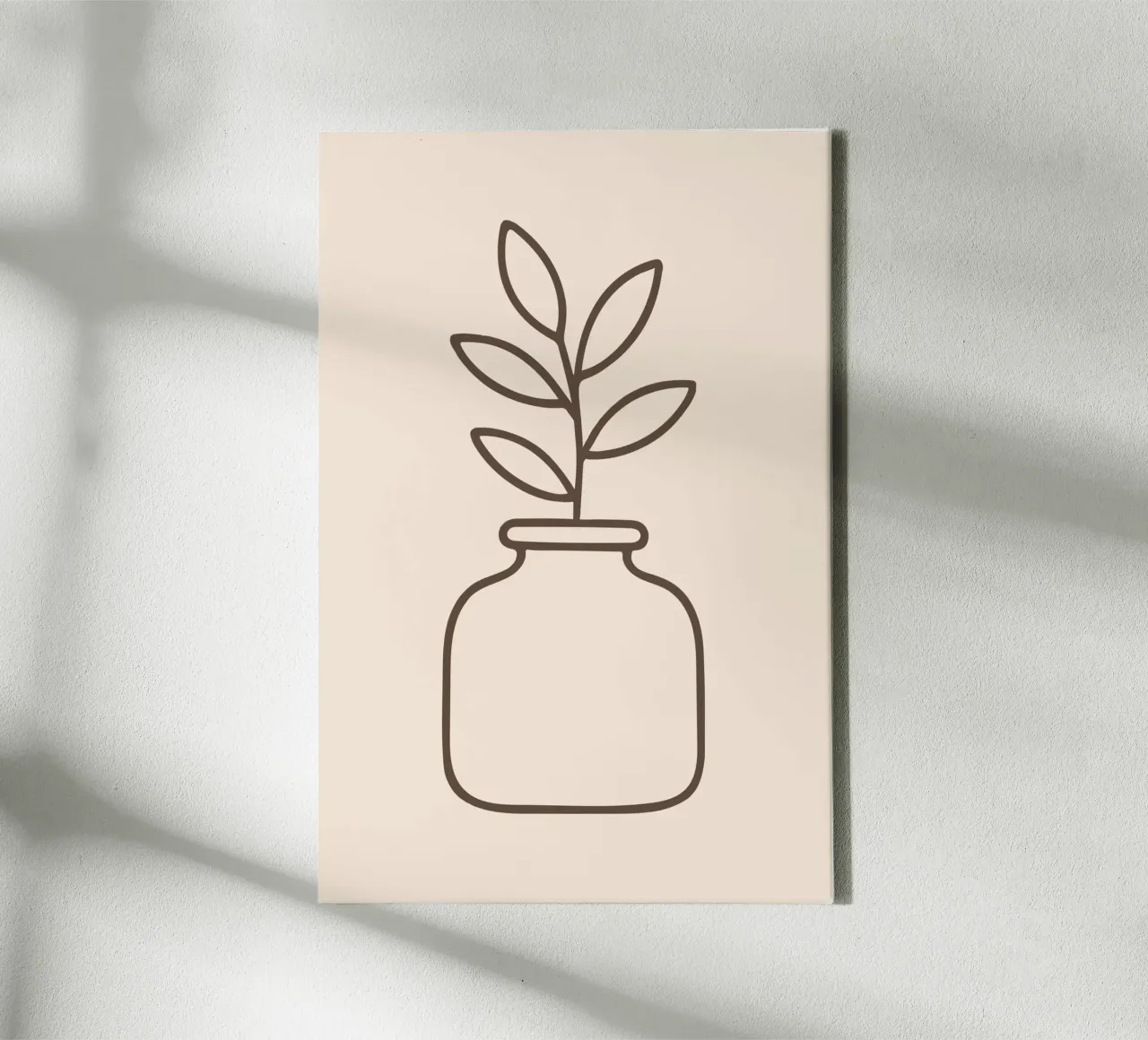 Botanical Jar canvas met Baklijst van LisaArtes