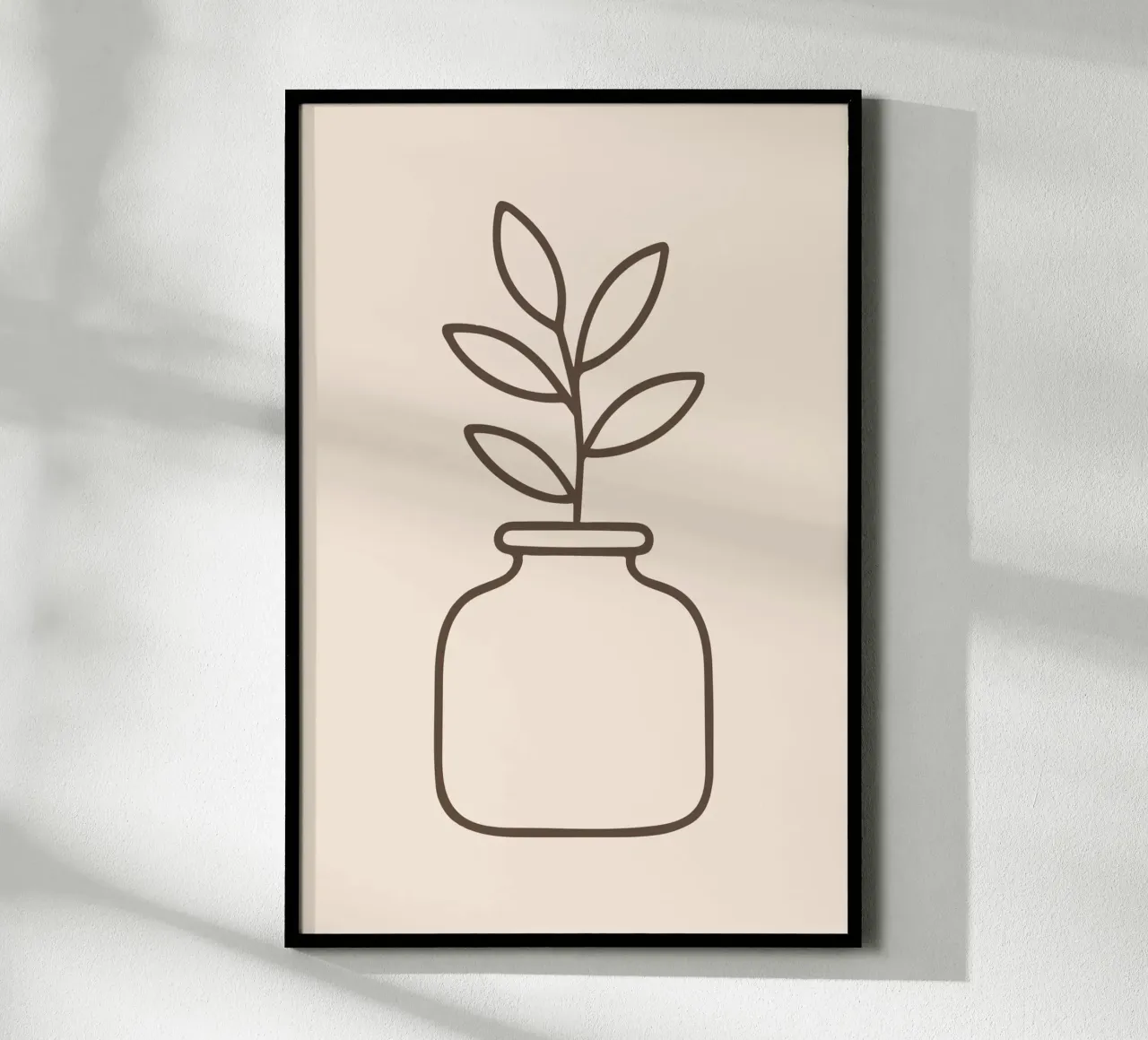 Botanical Jar poster con telaio in alluminio da LisaArtes