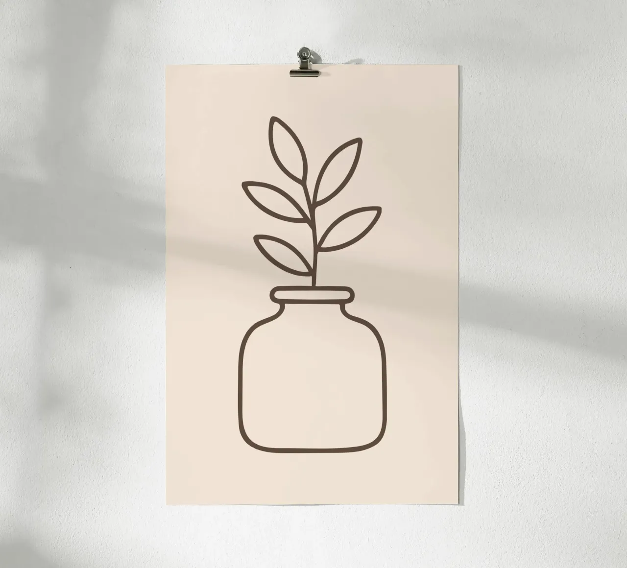 Botanical Jar poster con telaio in alluminio da LisaArtes