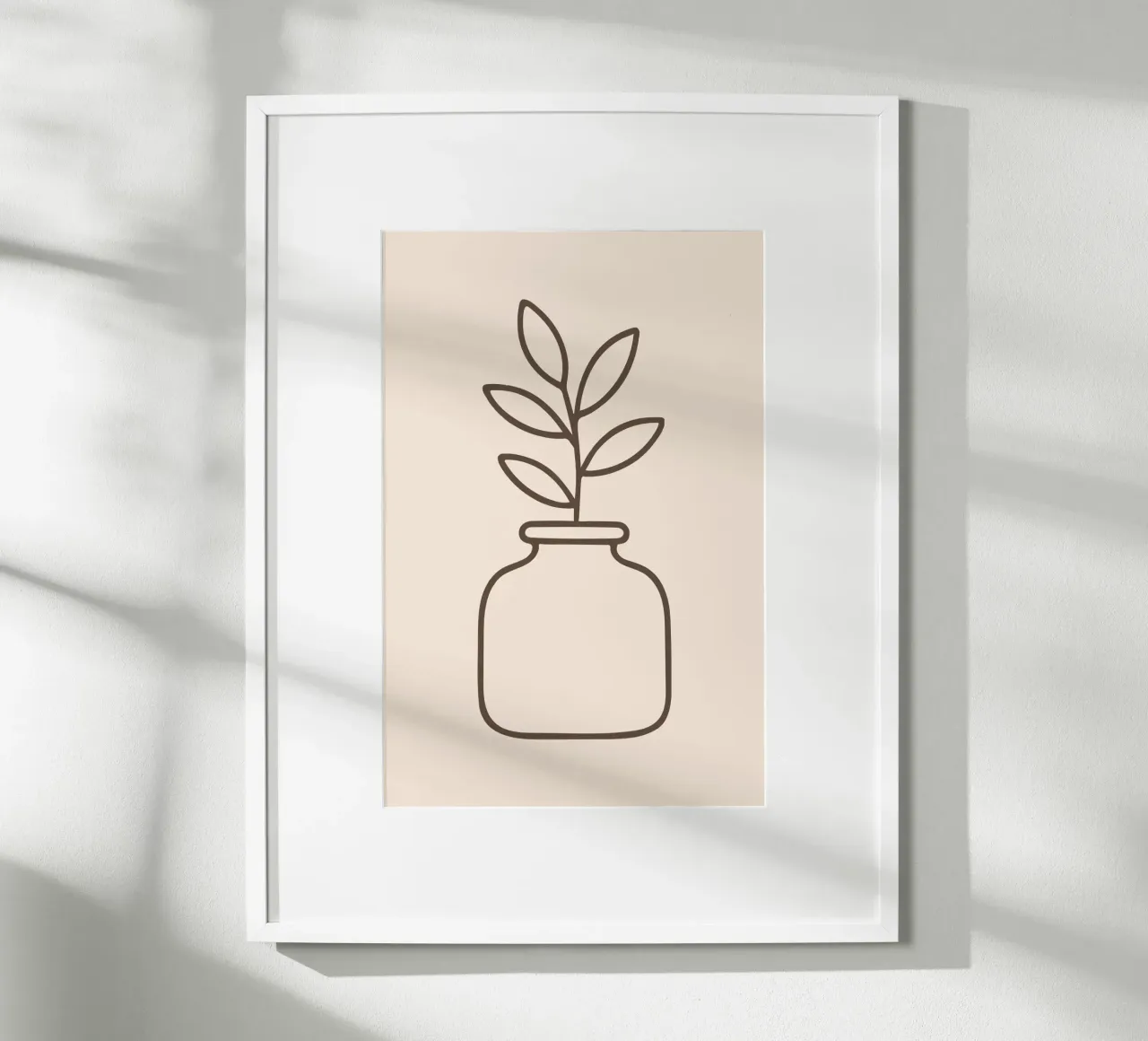 Botanical Jar poster con telaio in alluminio da LisaArtes