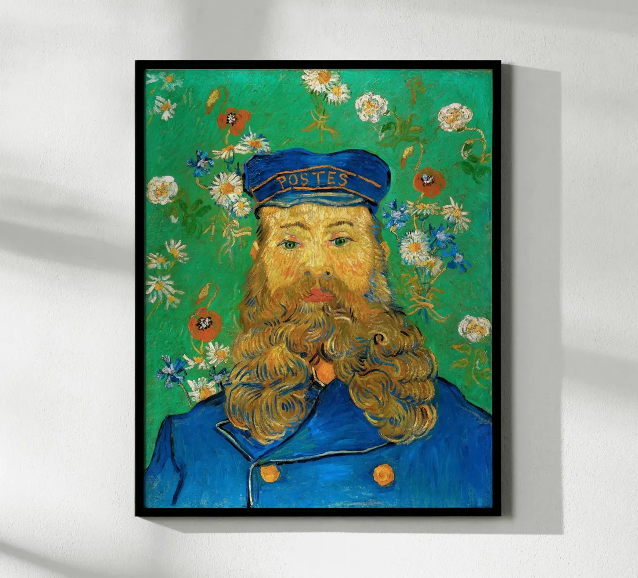 Van Gogh - Portrait of Joseph Roulin 1889 poster con telaio in plastica da apoloprints