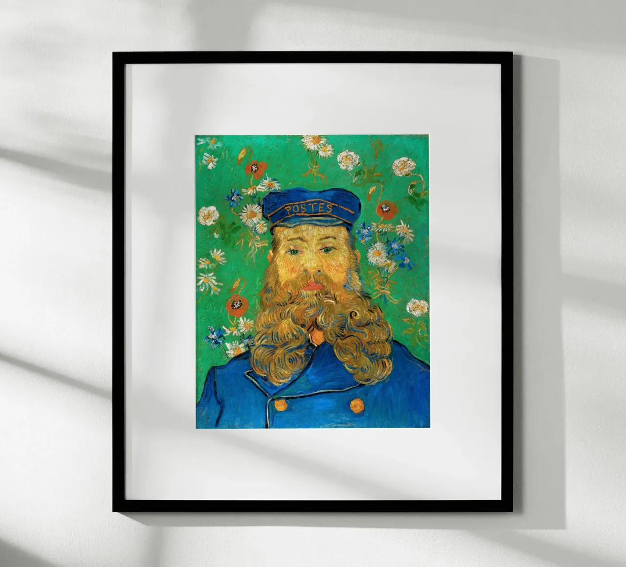 Van Gogh - Portrait of Joseph Roulin 1889 poster con telaio in plastica da apoloprints