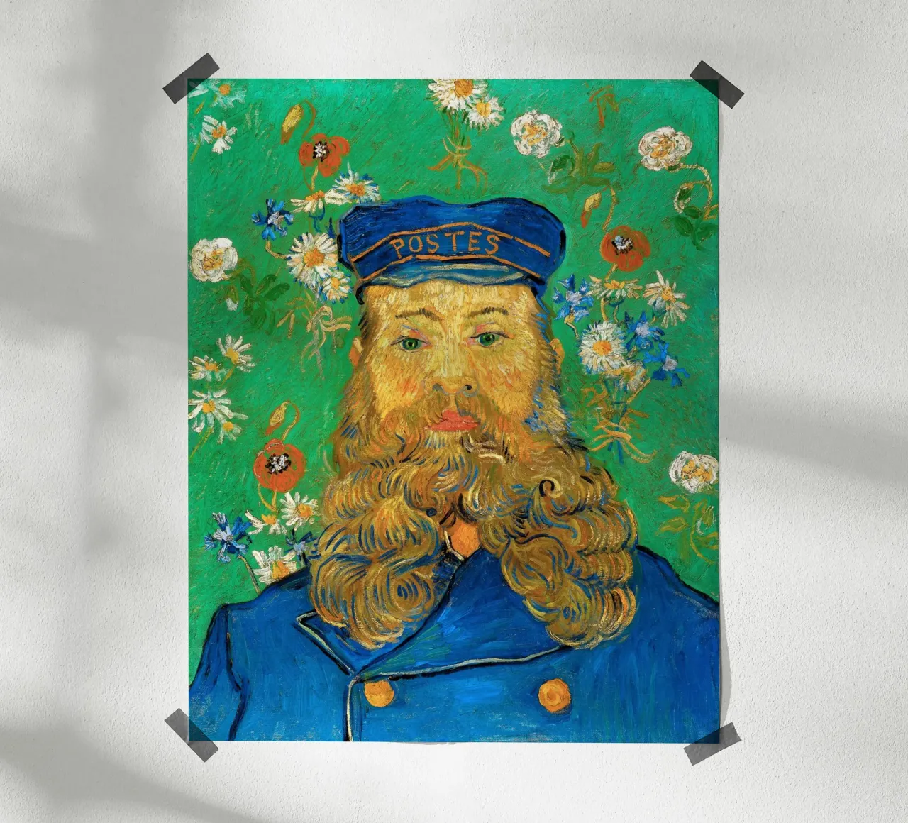 Van Gogh - Portrait of Joseph Roulin 1889 poster con telaio in plastica da apoloprints