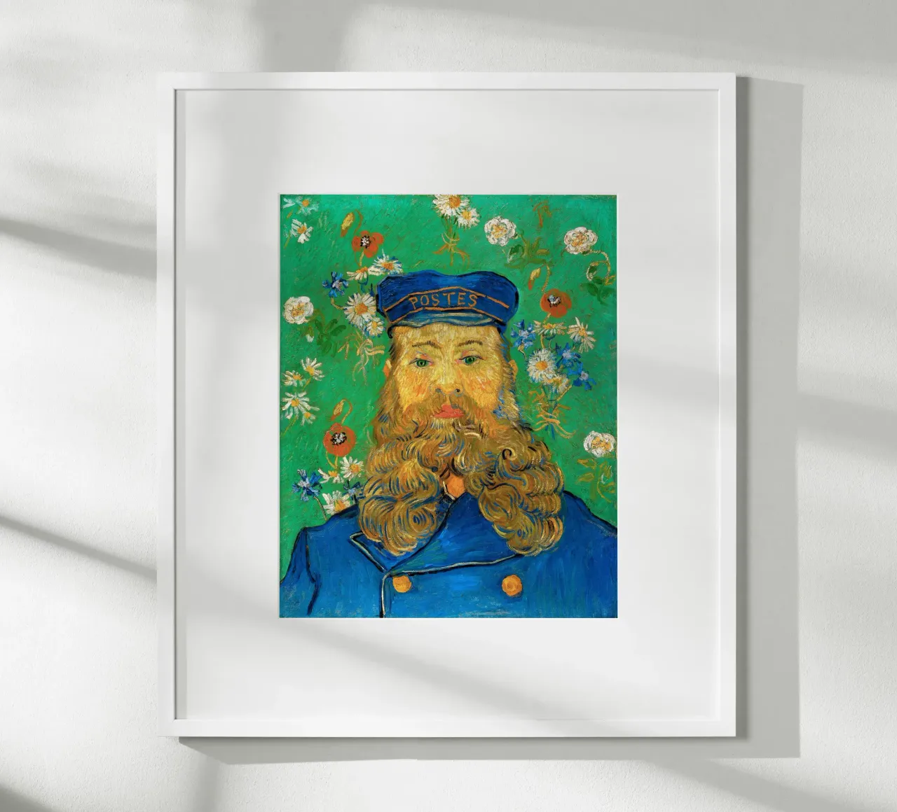 Van Gogh - Portrait of Joseph Roulin 1889 poster con telaio in plastica da apoloprints
