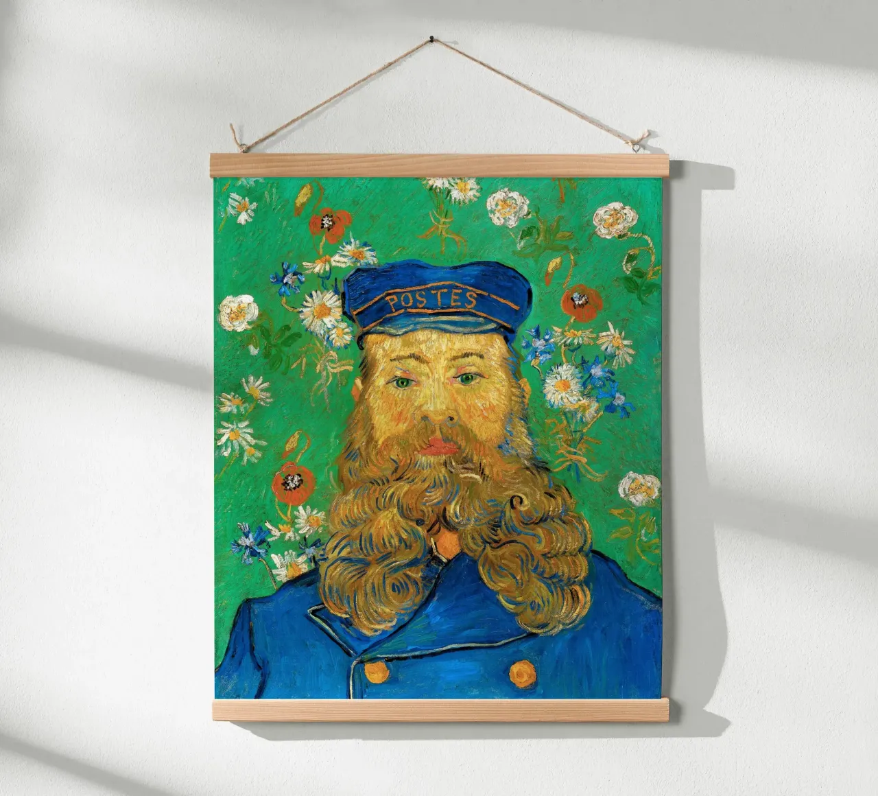 Van Gogh - Portrait of Joseph Roulin 1889 poster con telaio in plastica da apoloprints