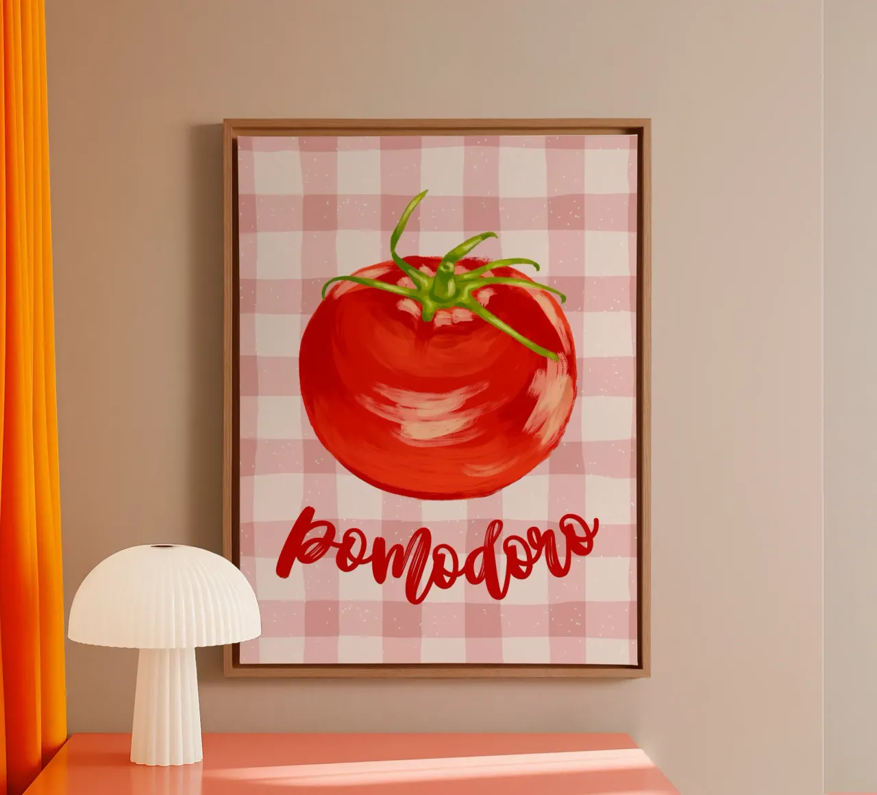 Pomodoro canvas with Floater frame by PinkCandyWalls