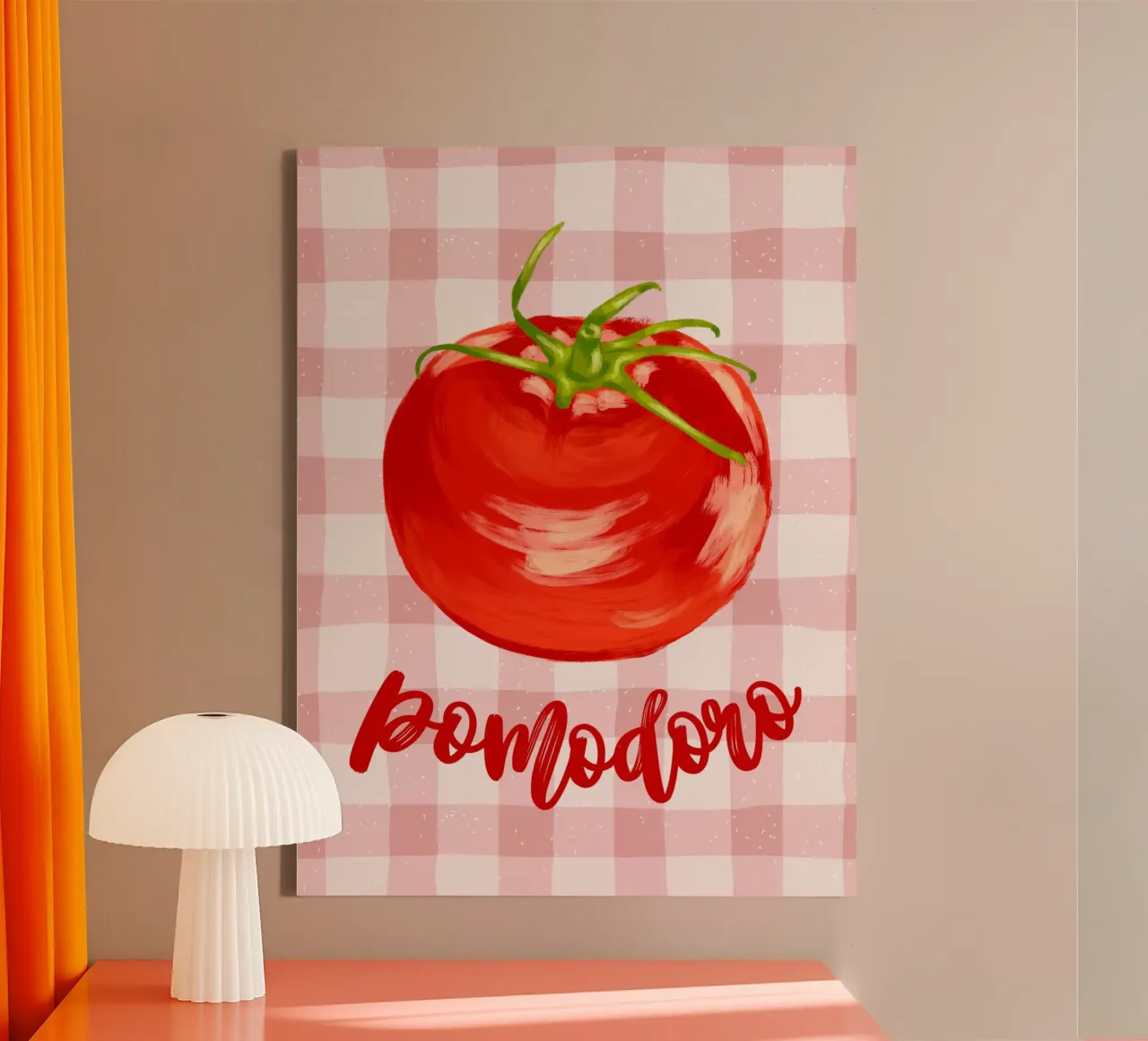 Pomodoro canvas with Floater frame by PinkCandyWalls