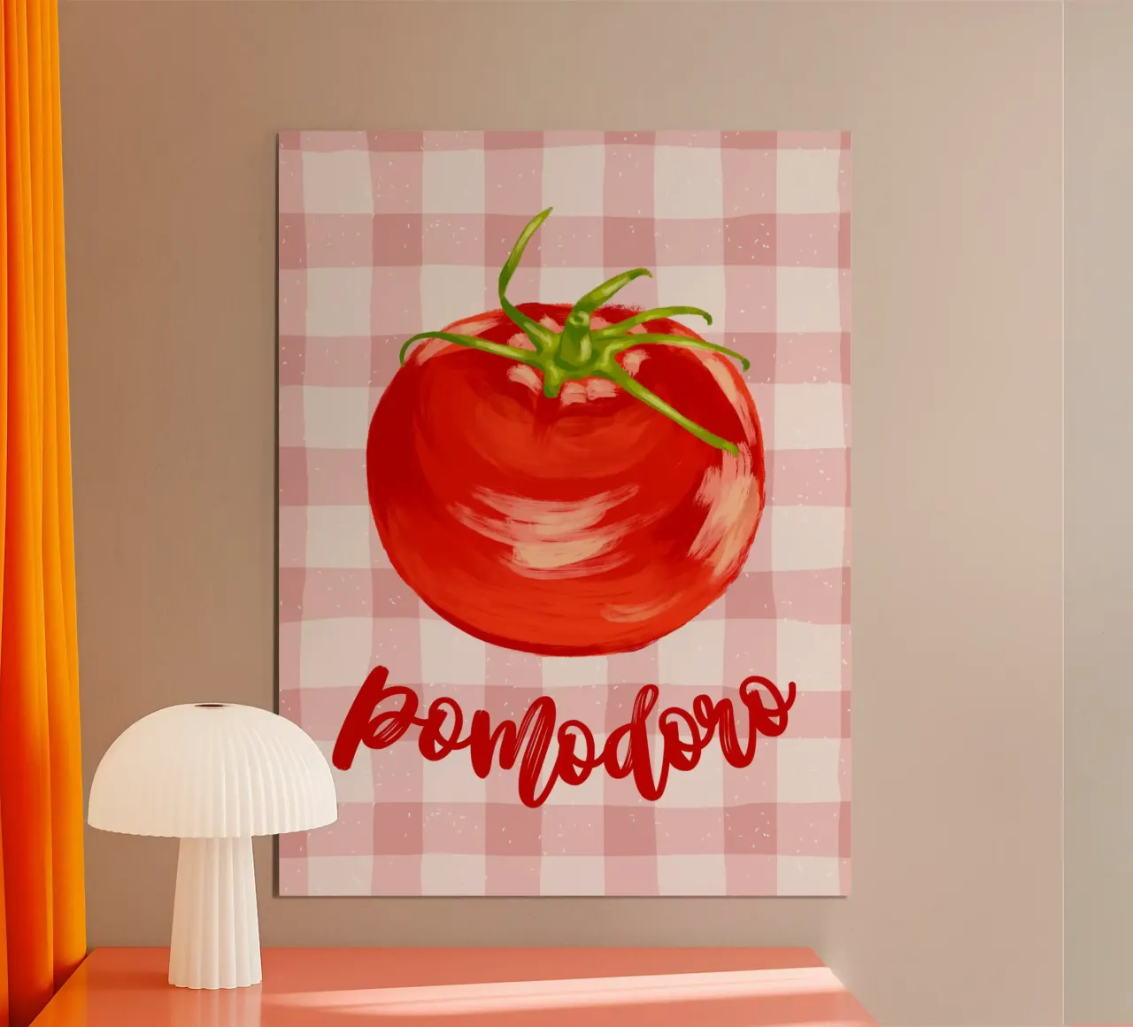 Pomodoro poster con telaio in alluminio da PinkCandyWalls