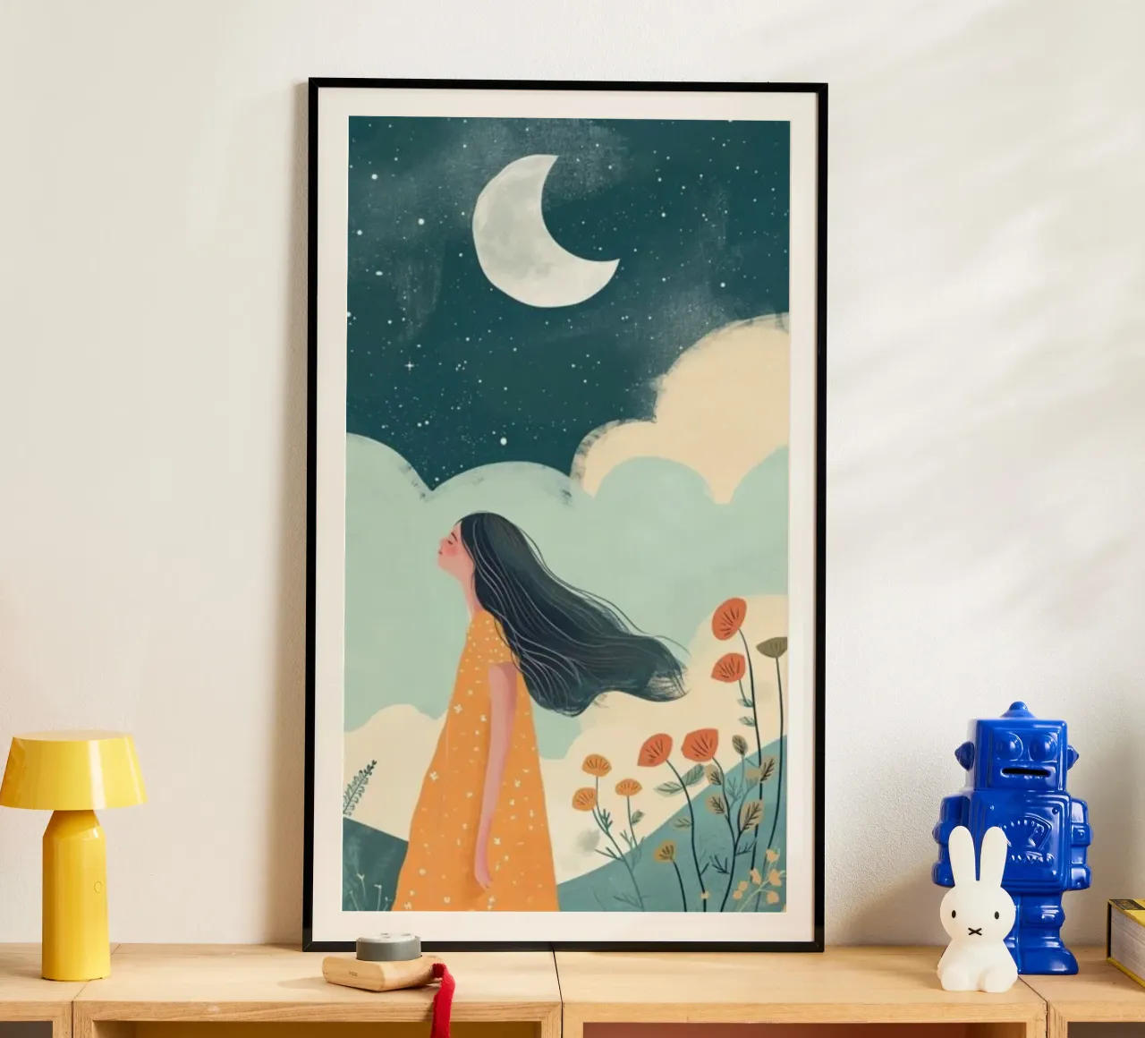 girl in moonlight poster da throme