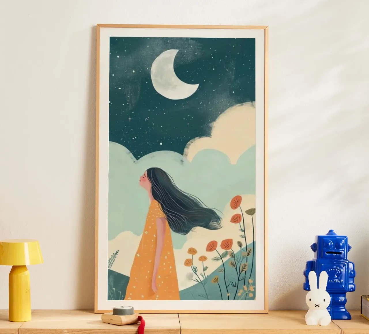 girl in moonlight poster da throme