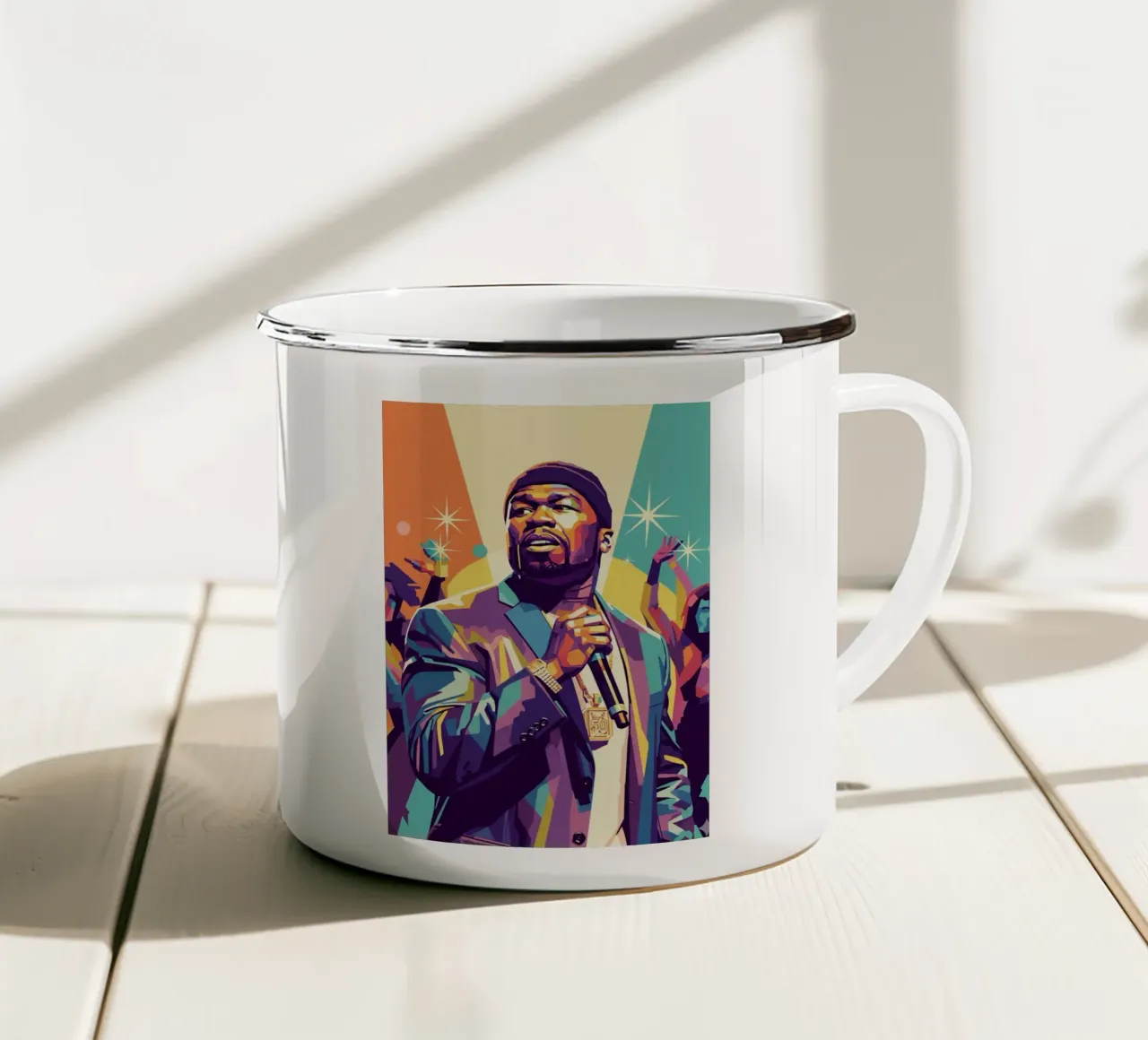 50 Cent- in da club tazza in smalto da Hantamrata