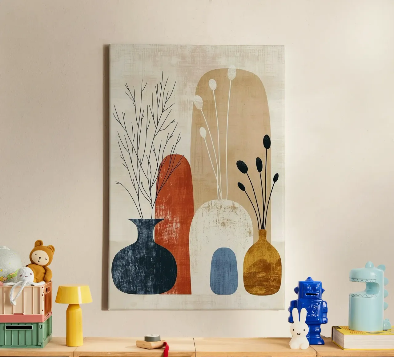 shape vase window canvas met Baklijst van chaodays