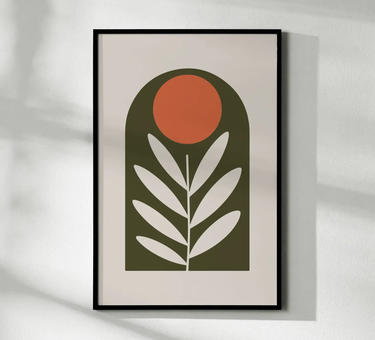 Olive Branch poster con telaio in legno da LisaArtes
