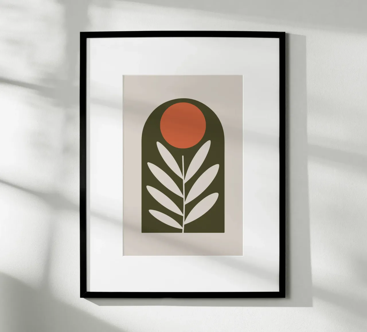 Olive Branch poster con telaio in legno da LisaArtes